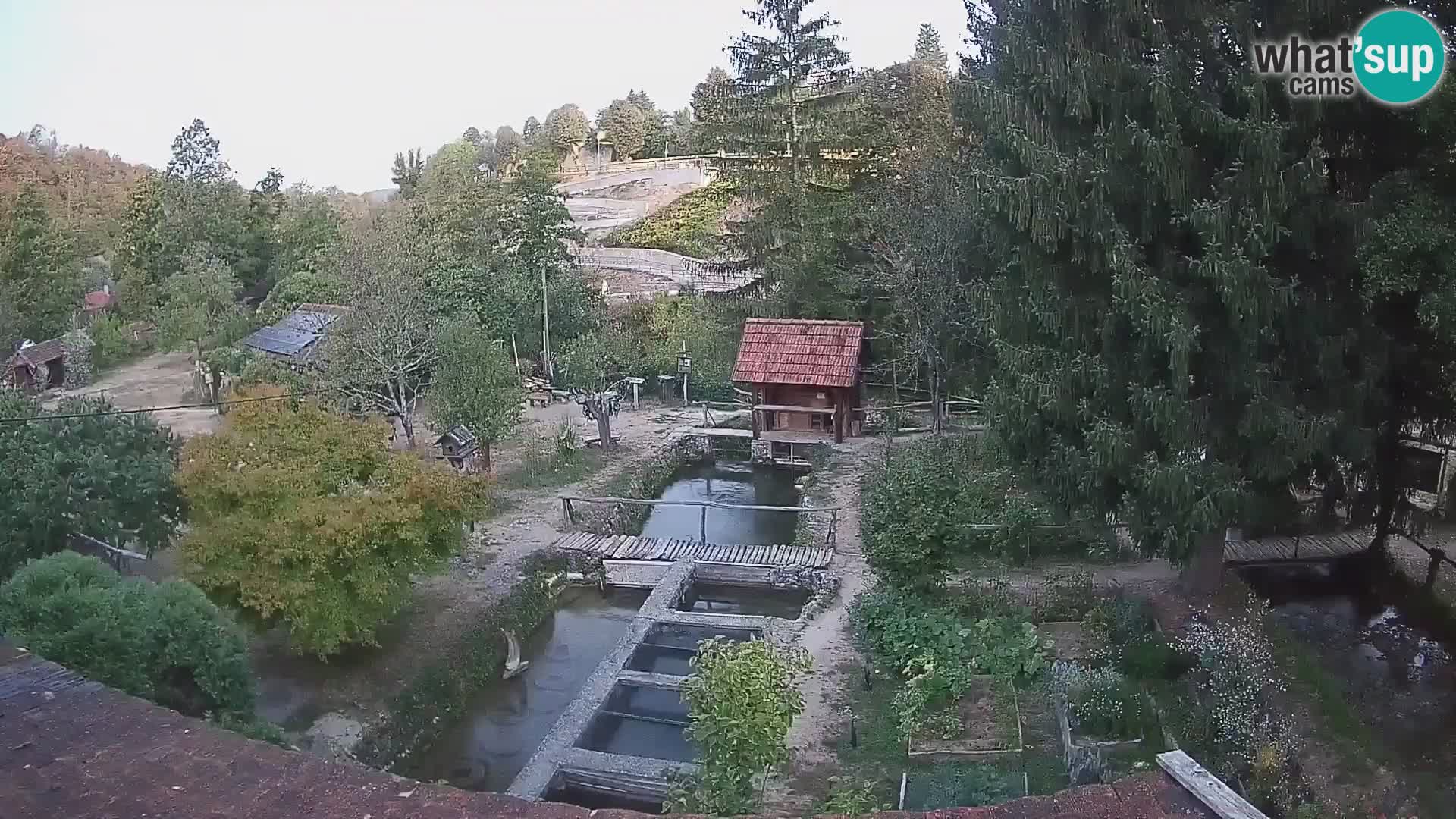 Cámara web en vivo Rastoke – río Slunjčica – Croacia