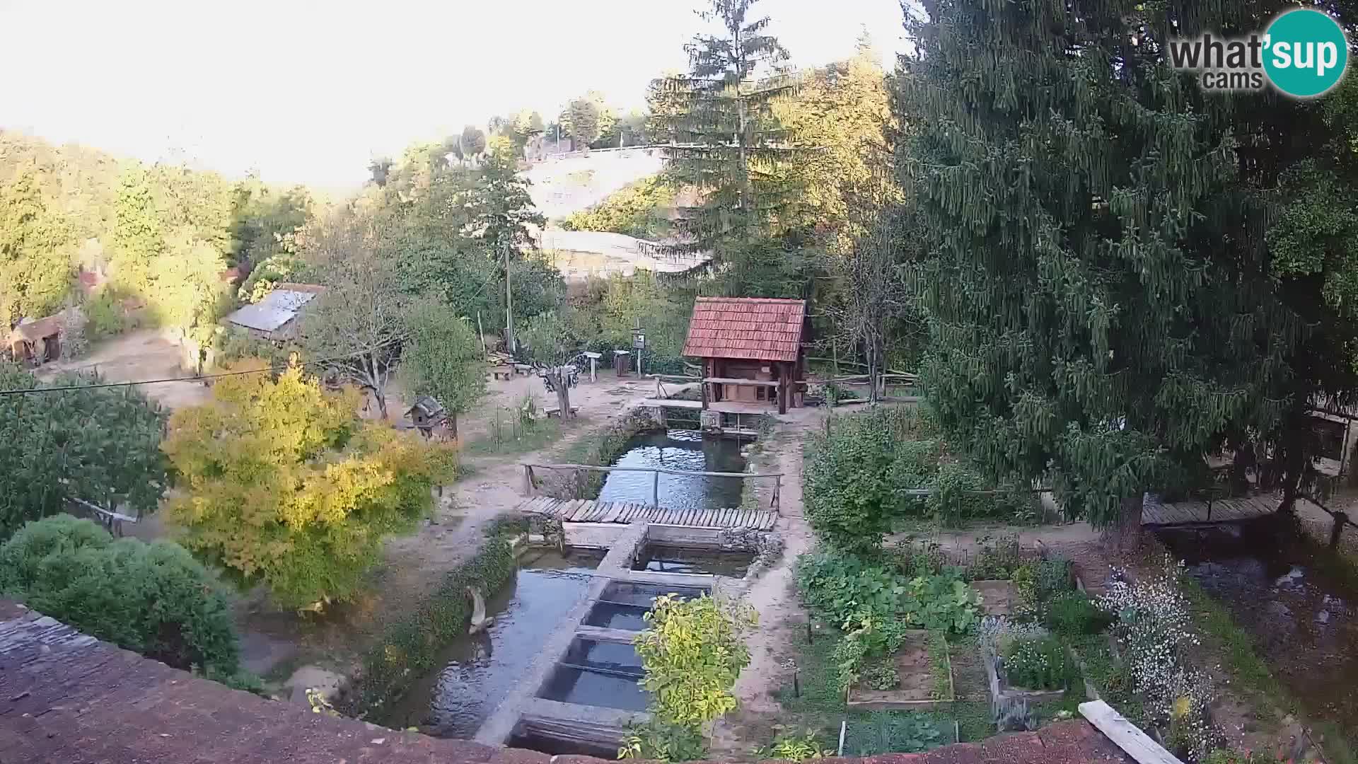 Cámara web en vivo Rastoke – río Slunjčica – Croacia