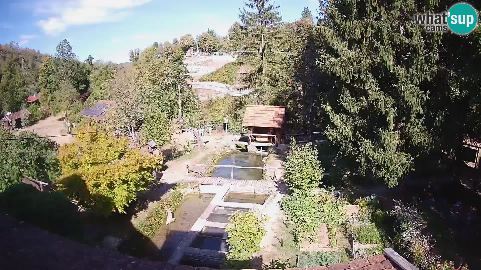 Cámara web en vivo Rastoke – río Slunjčica – Croacia