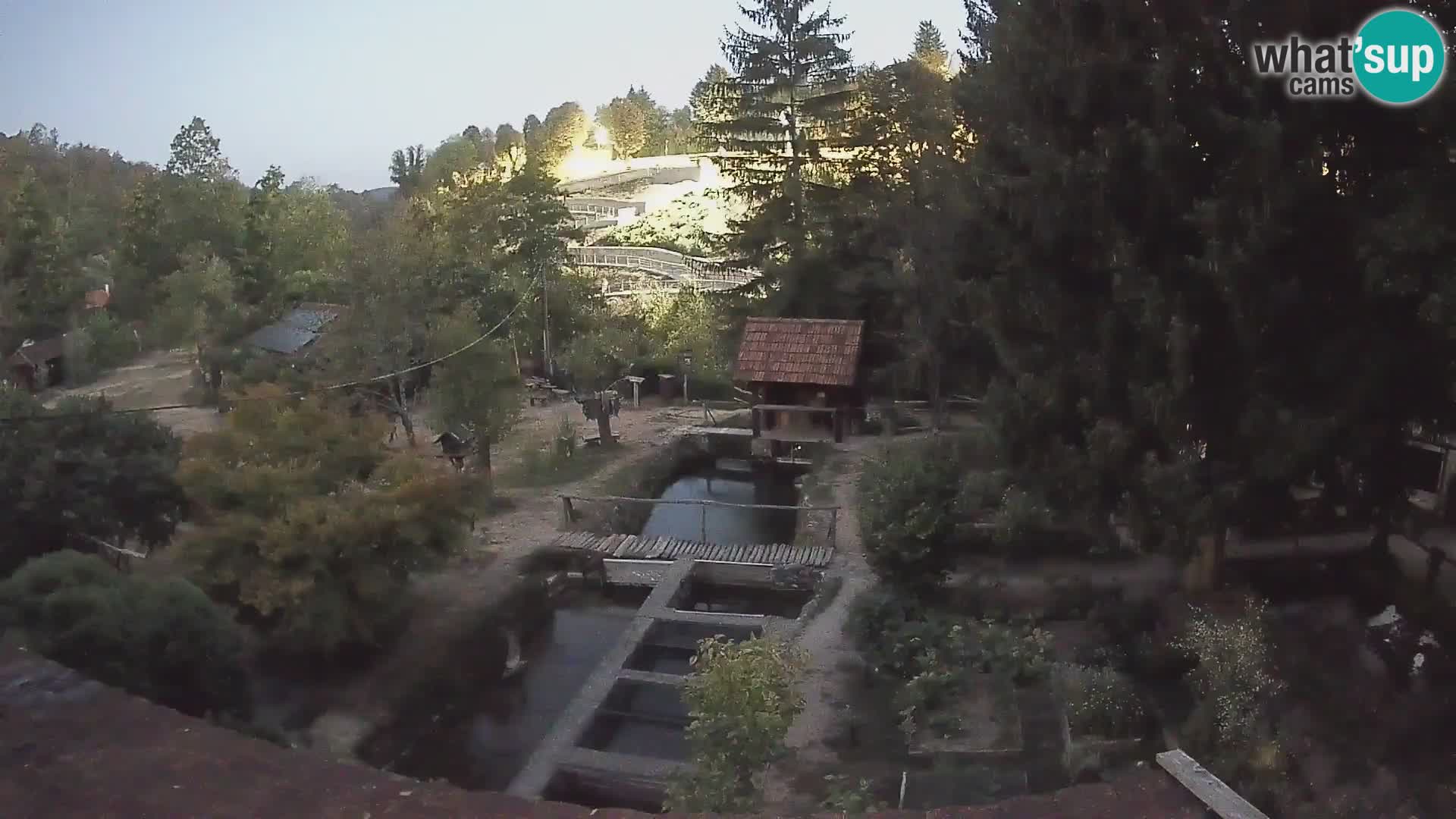 Live webcam Rastoke – river Slunjčica – Croatia