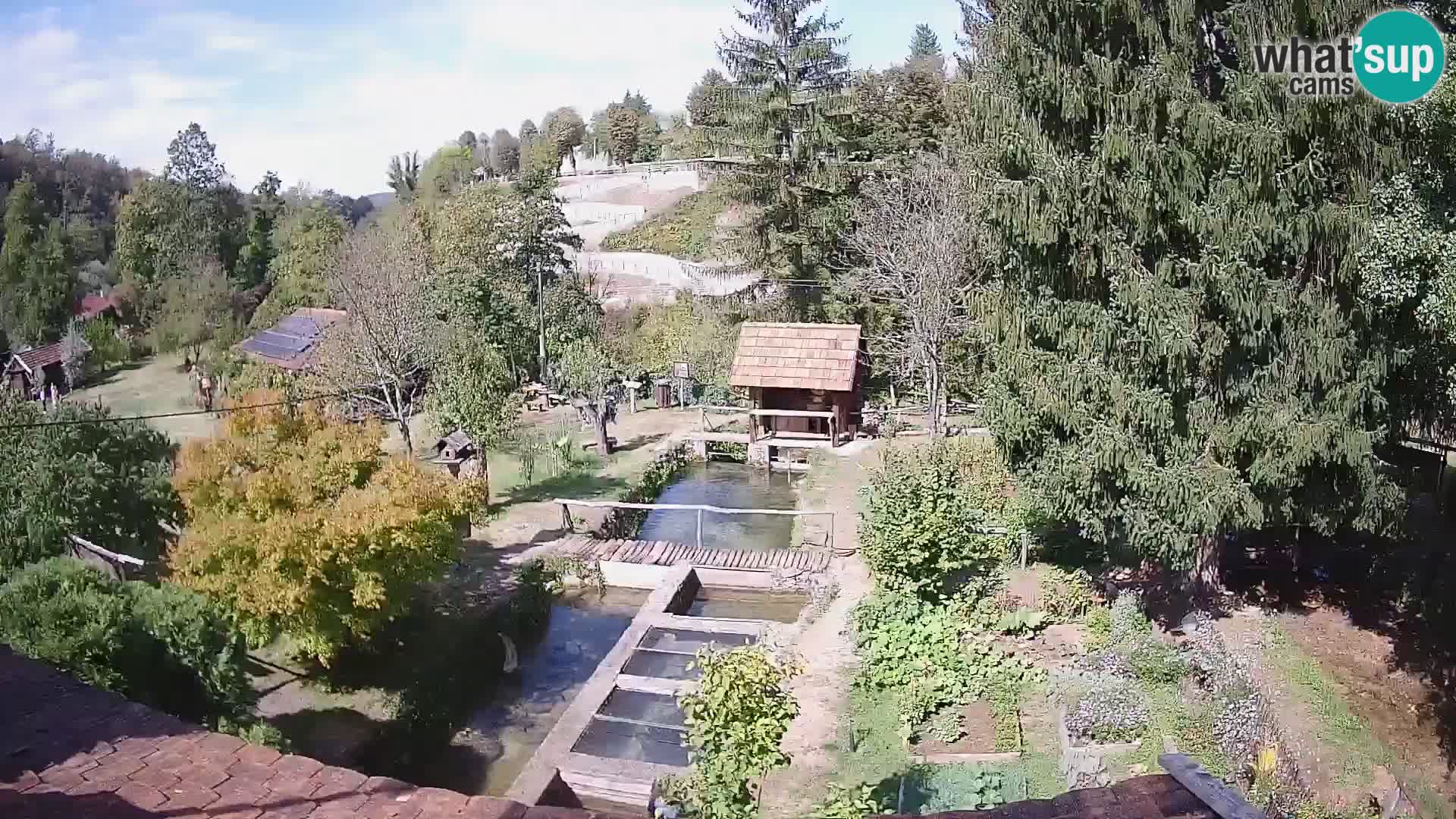 Cámara web en vivo Rastoke – río Slunjčica – Croacia