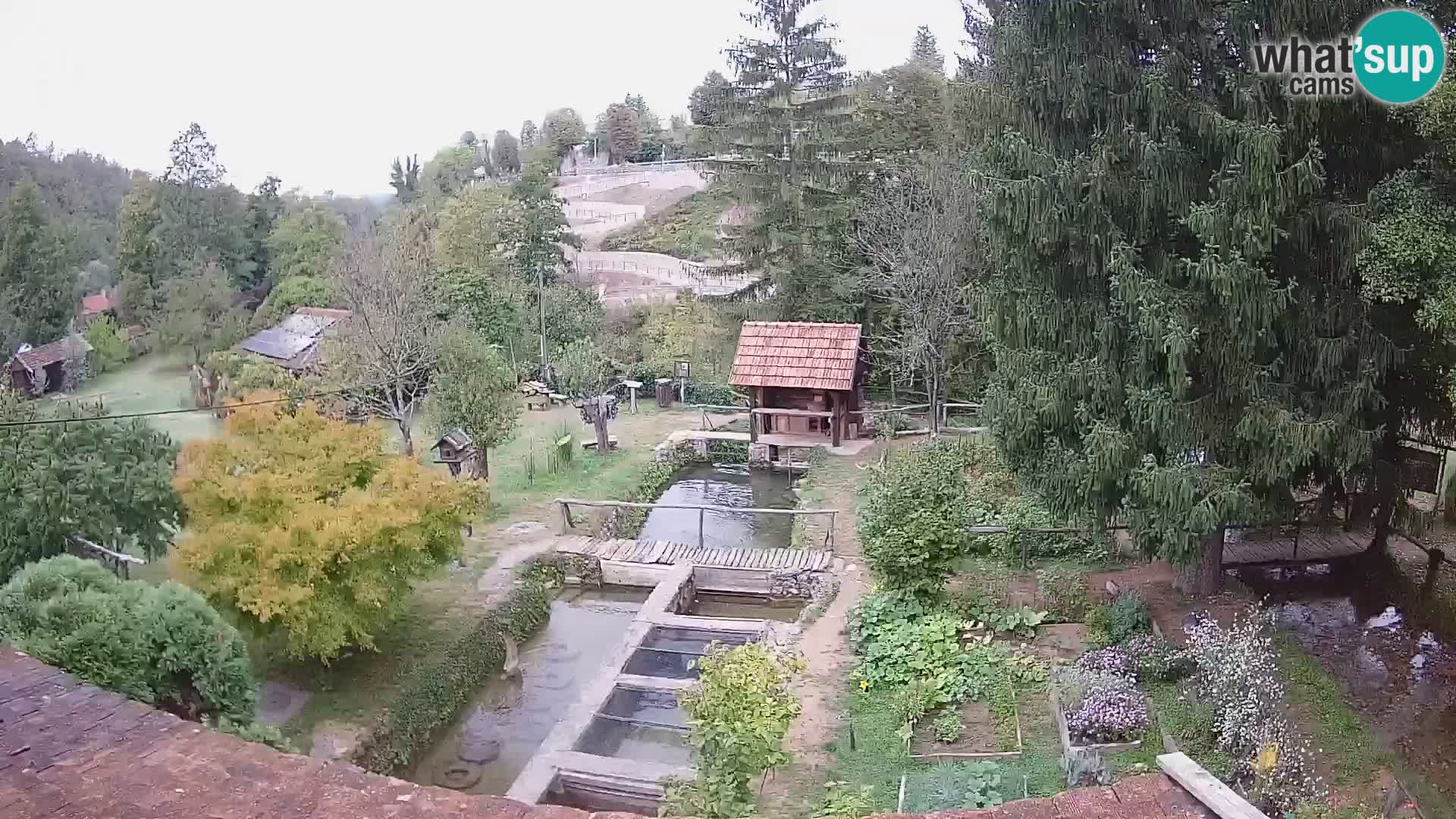 Live webcam Rastoke – river Slunjčica – Croatia