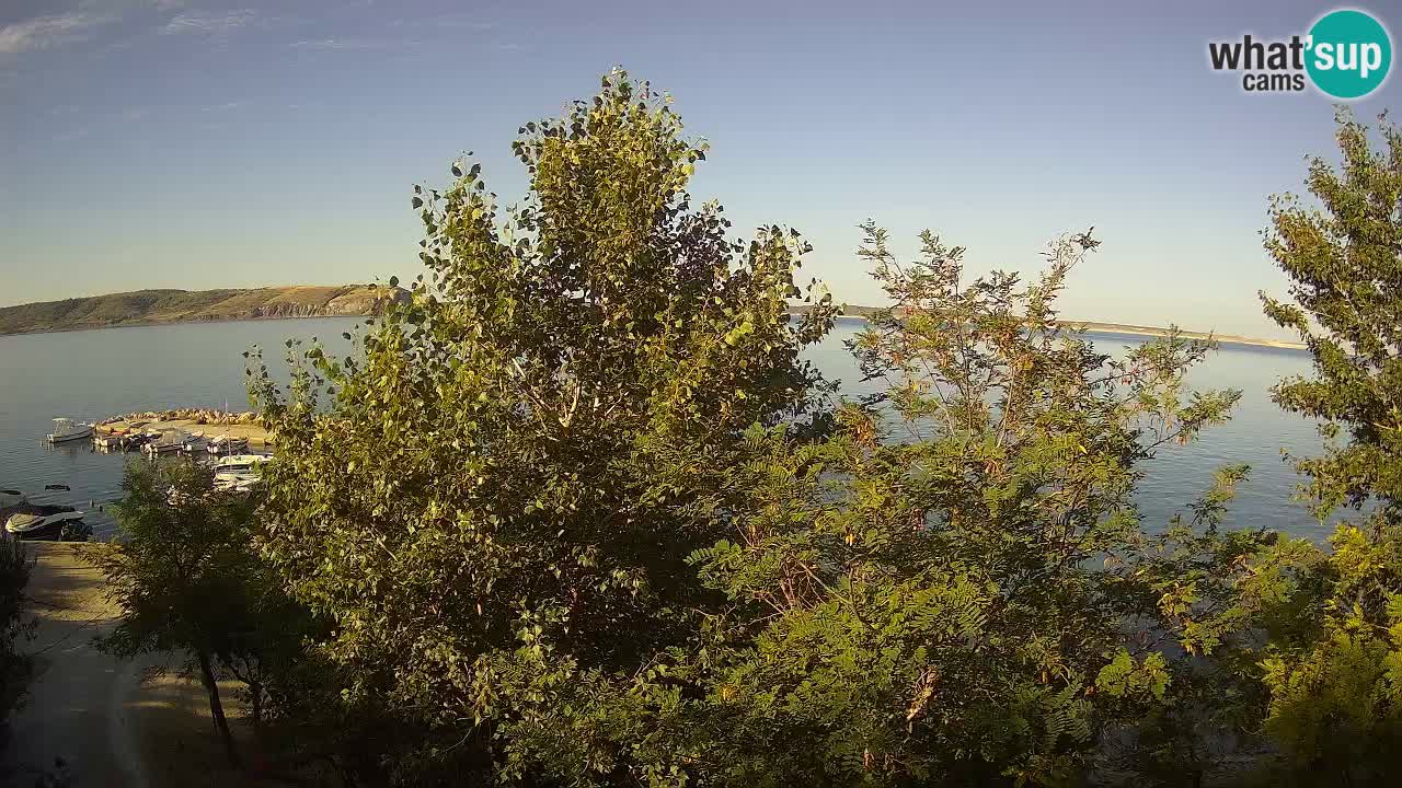 Camping Odmoree camera en vivo Ražanac – Dalmacia