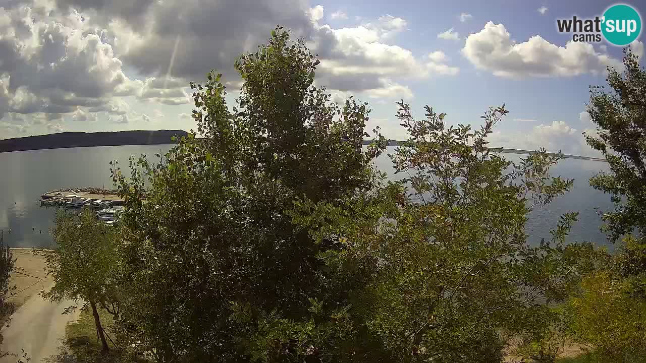 Camping Odmoree live cam Ražanac – Dalmatie