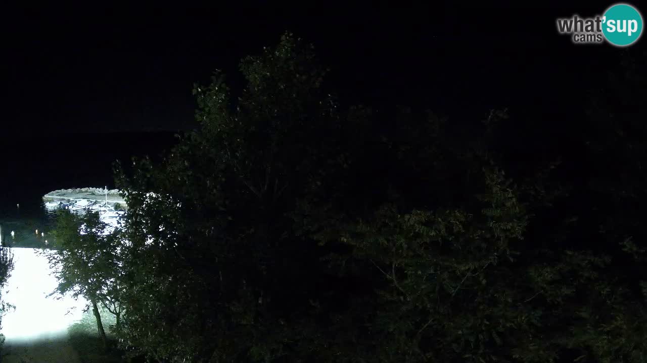 Camping Odmoree live webcam Ražanac – Dalmatien