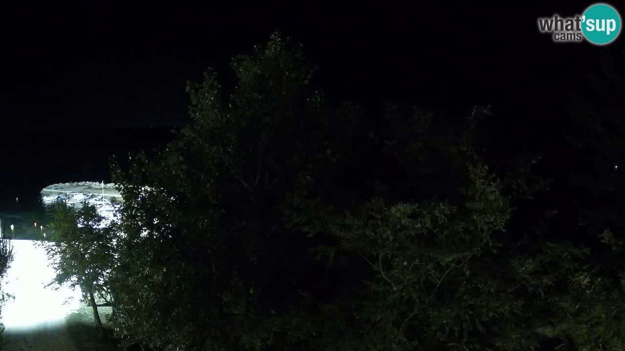 Camping Odmoree live cam Ražanac – Dalmatie