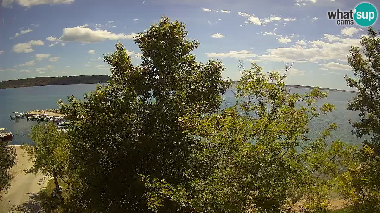 Camping Odmoree live webcam Ražanac – Dalmatien