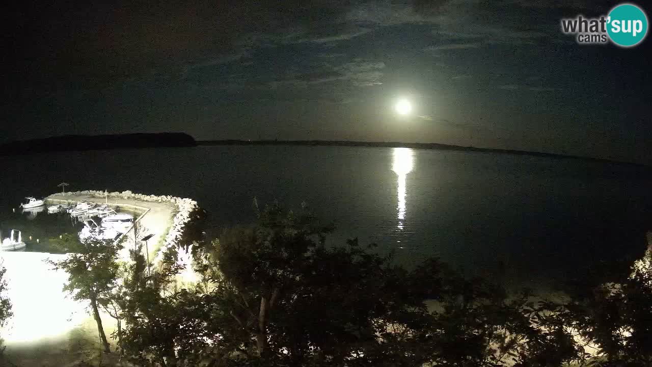 Camping Odmoree camera en vivo Ražanac – Dalmacia