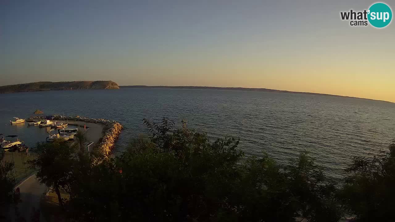 Kamp Odmoree spletna kamera Ražanac – Dalmacija