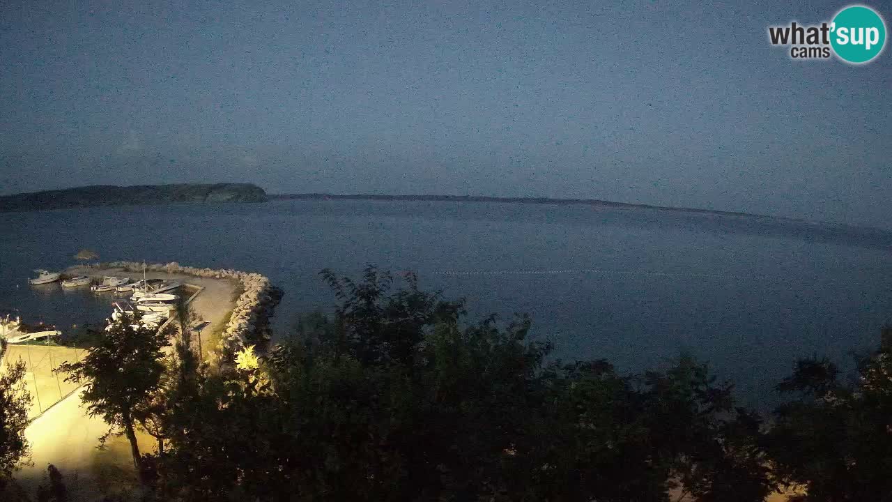 Kamp Odmoree spletna kamera Ražanac – Dalmacija