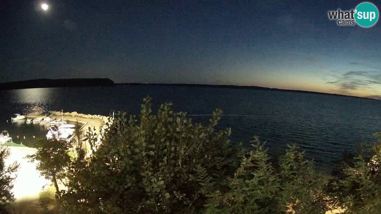 Camping Odmoree live webcam Ražanac – Dalmatien
