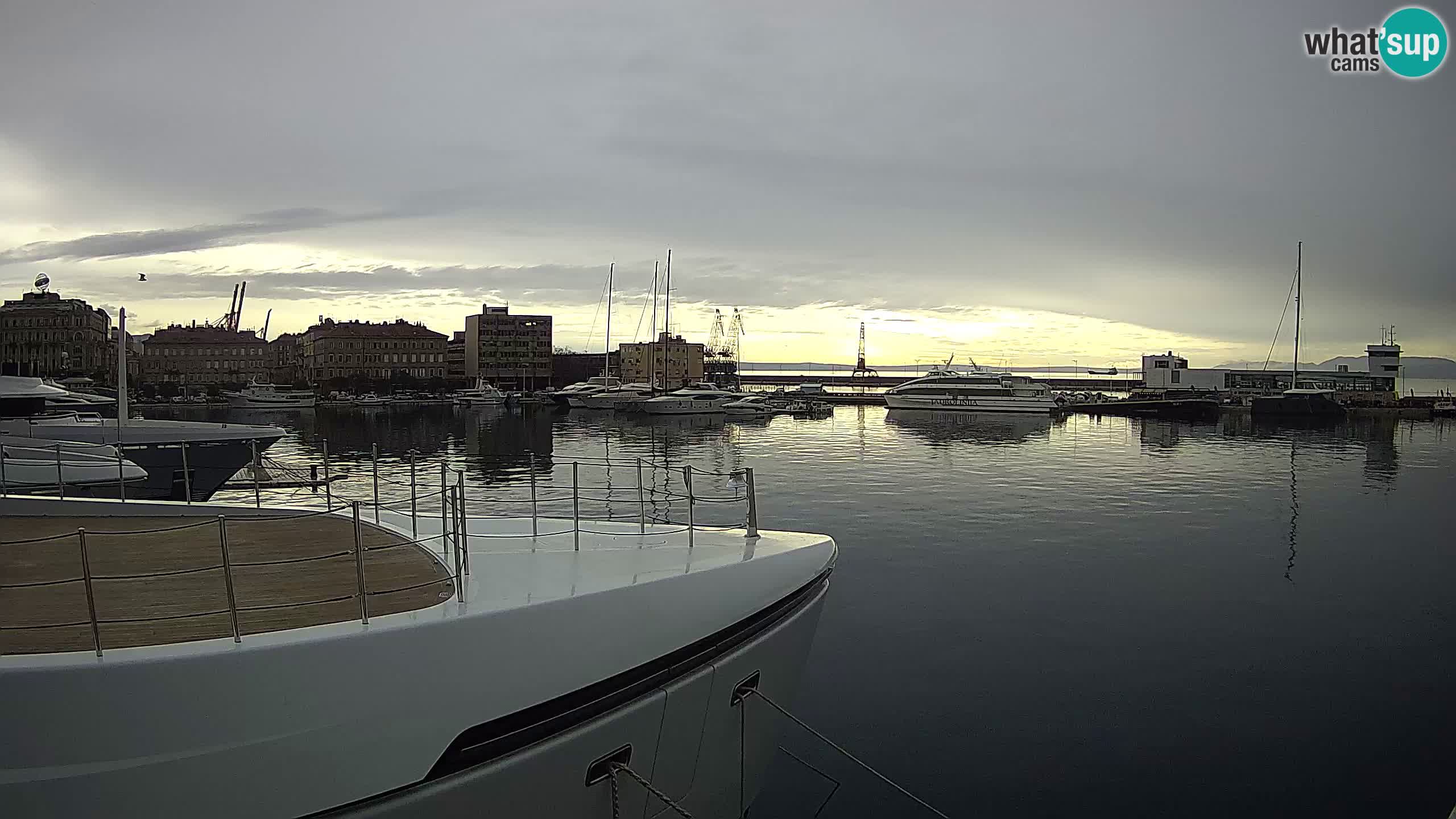 Botel Marina cámara web en vivo Rijeka