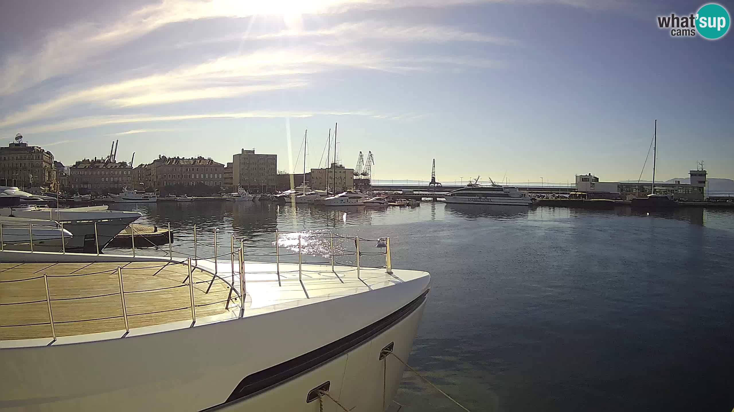 Botel Marina cámara web en vivo Rijeka