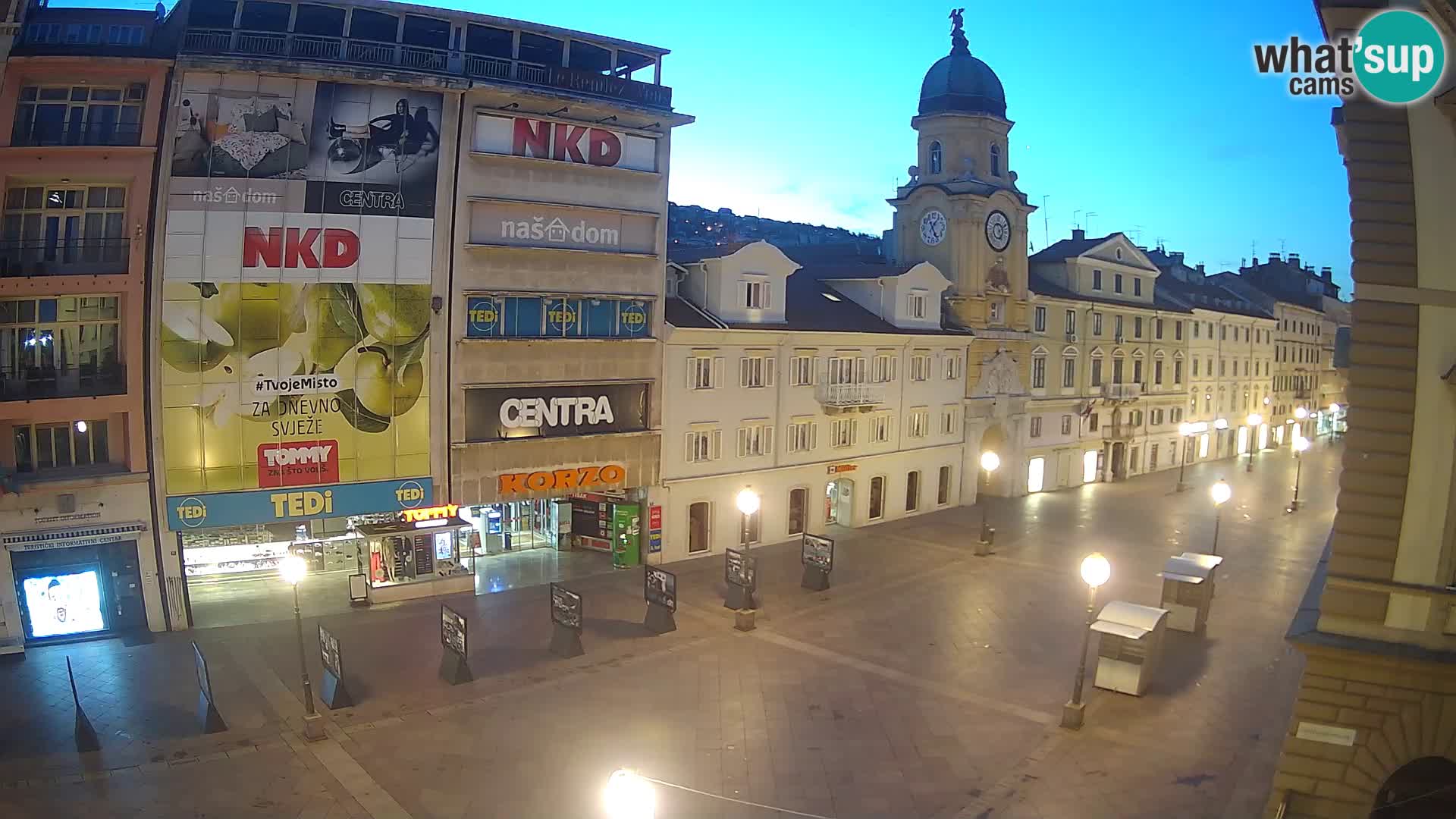 Reka – Mestni stolp z uro