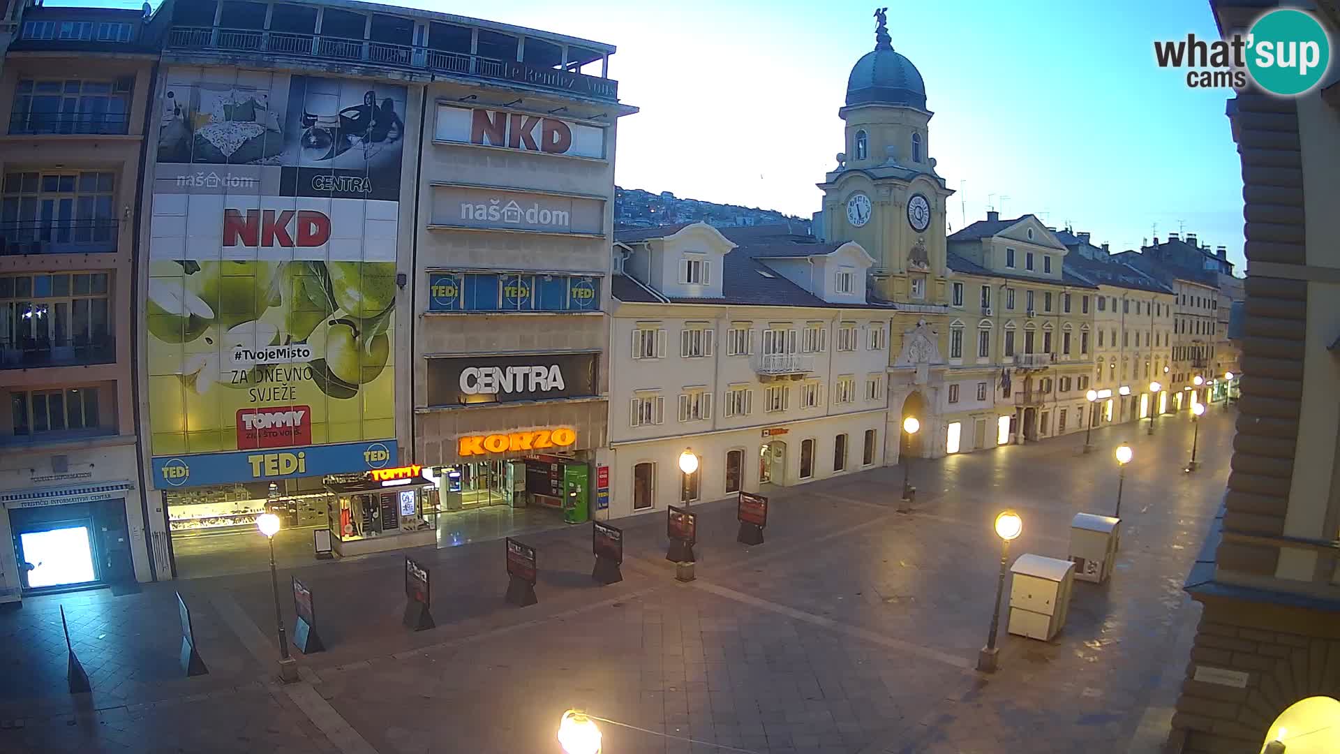 Reka – Mestni stolp z uro