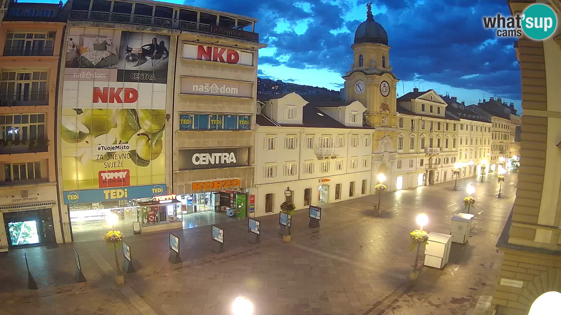 Reka – Mestni stolp z uro