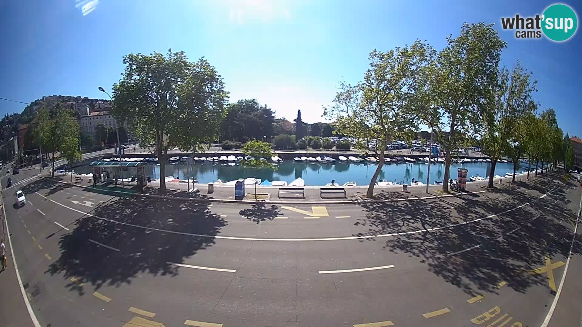 Reka – pogled na Trsat in Sušak