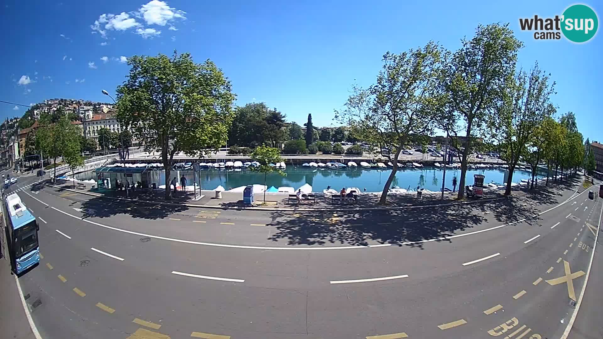Reka – pogled na Trsat in Sušak