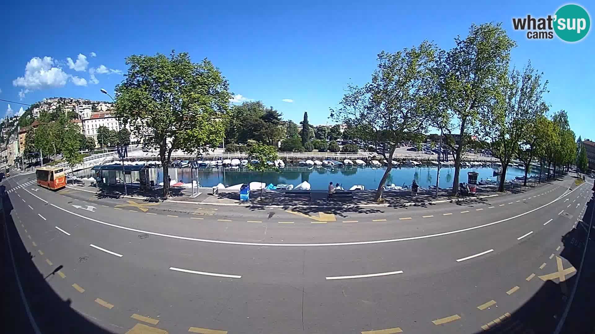 Reka – pogled na Trsat in Sušak
