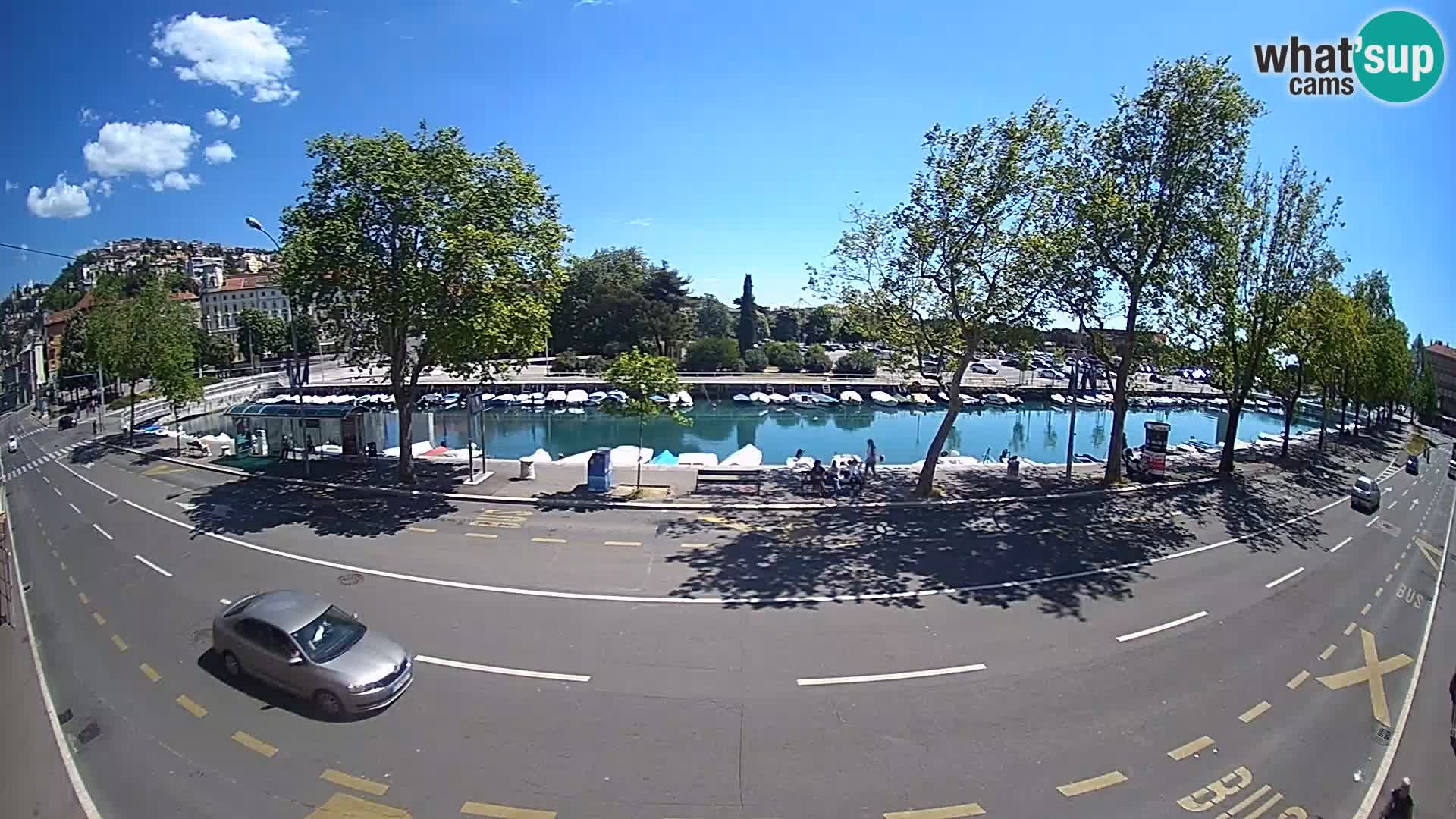 Reka – pogled na Trsat in Sušak