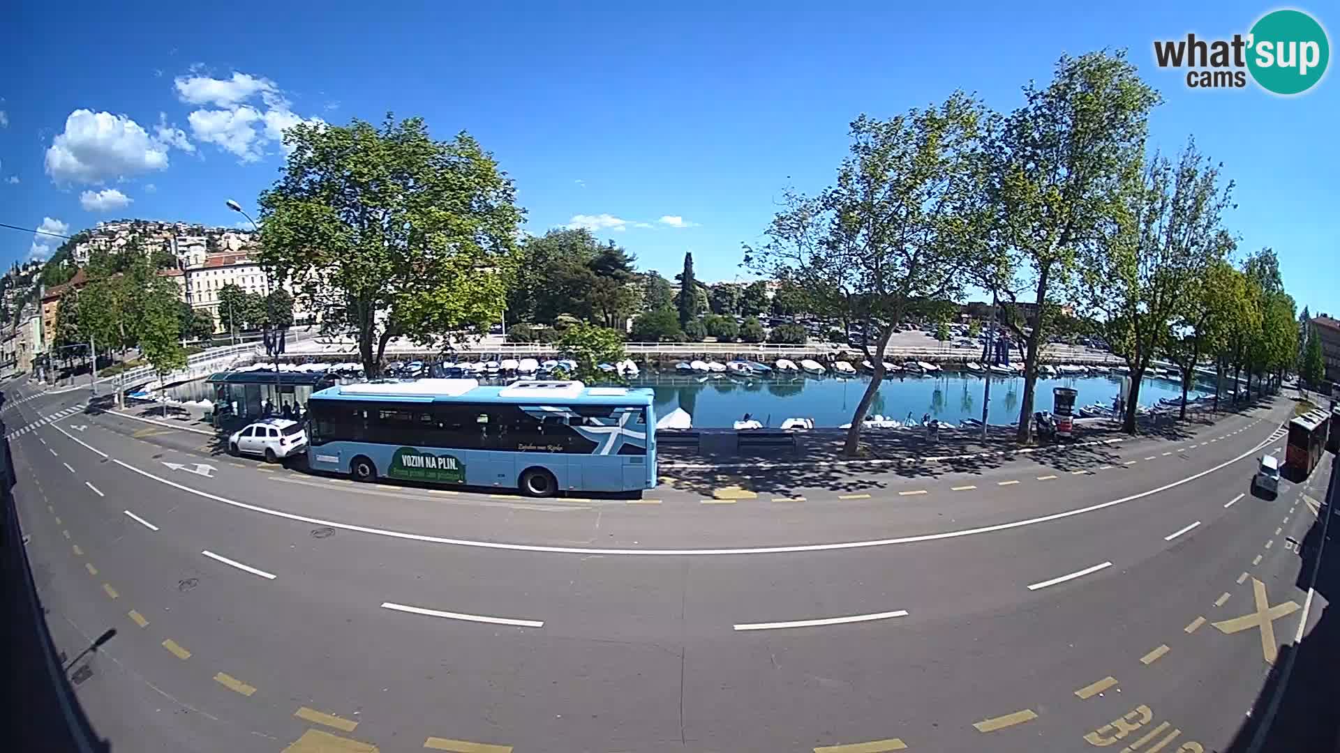 Reka – pogled na Trsat in Sušak