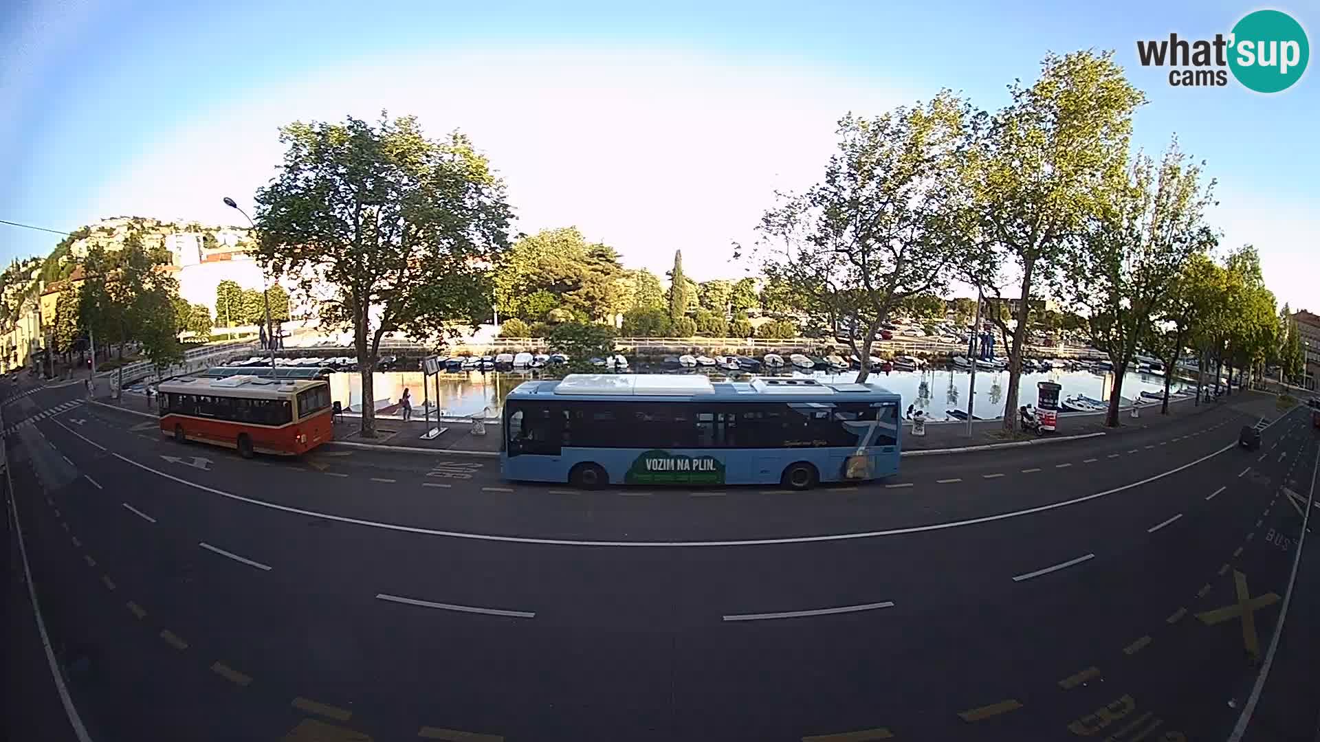 Reka – pogled na Trsat in Sušak
