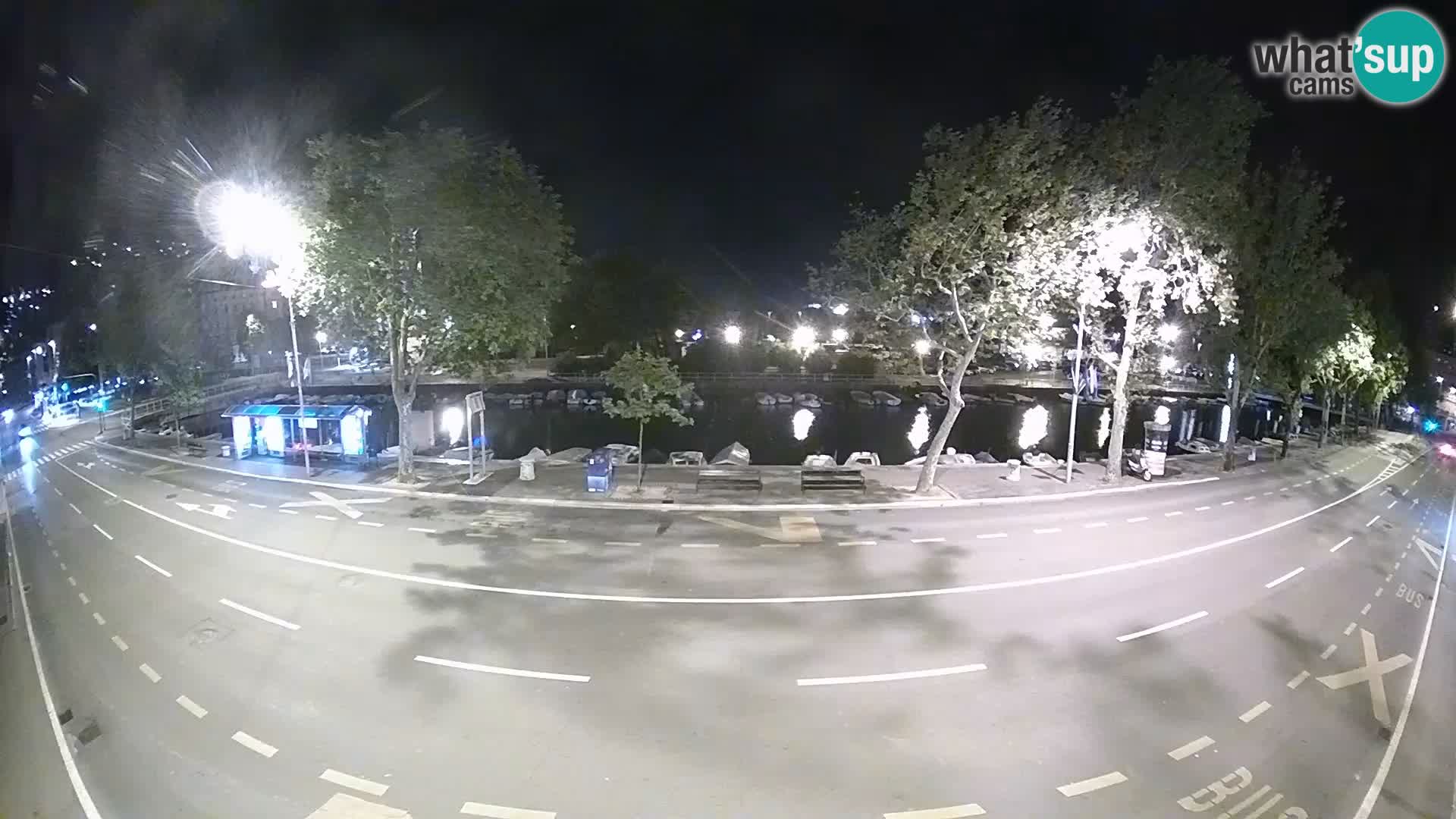 Reka – pogled na Trsat in Sušak