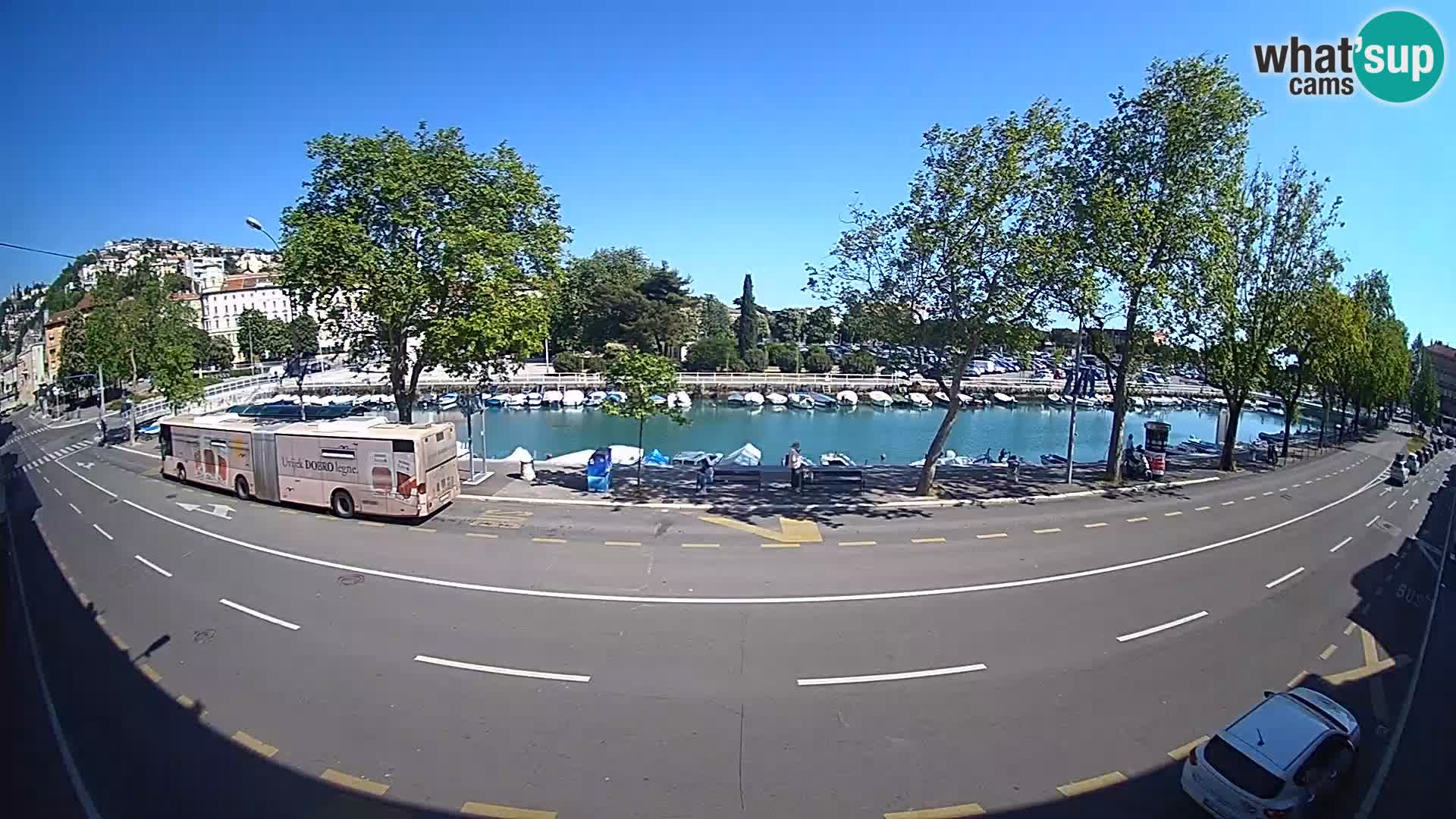 Rijeka –  La vista de Trsat y de Sušak