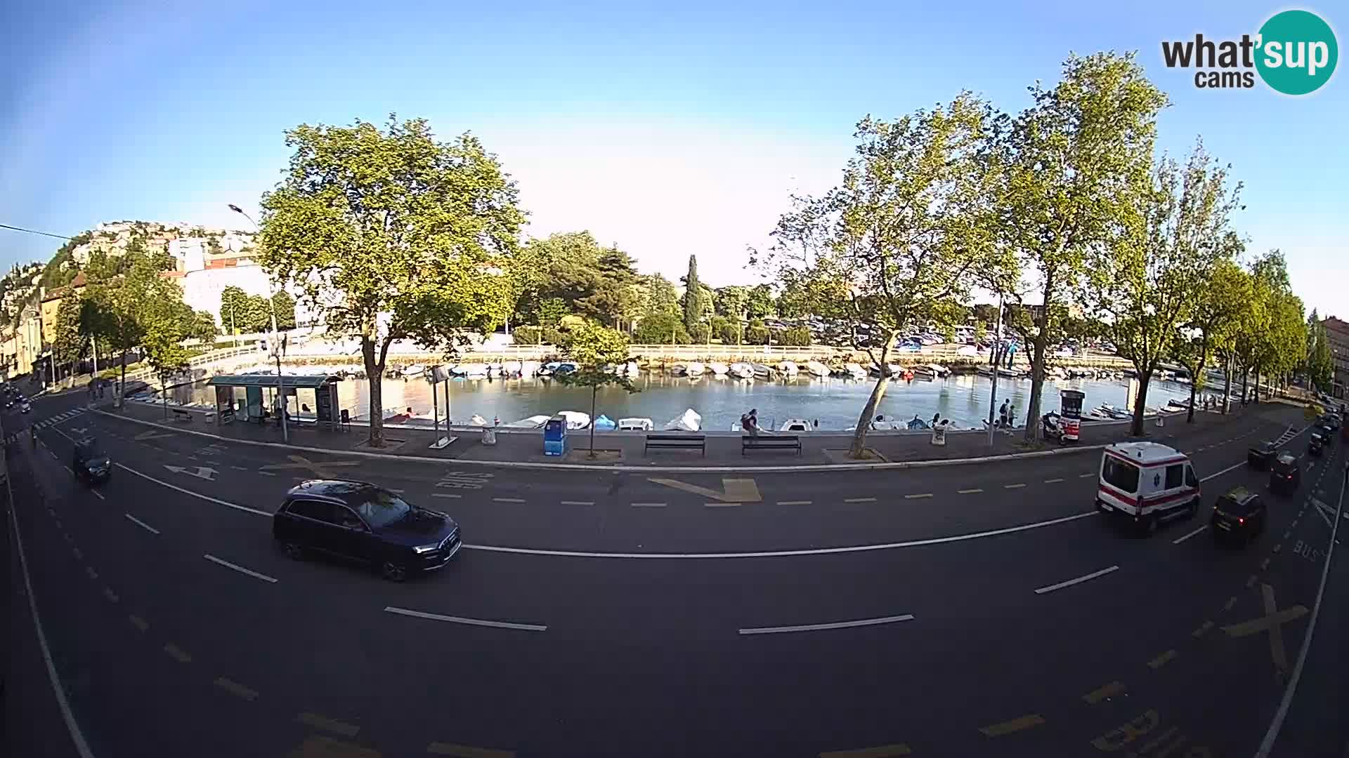 Rijeka –  pogled na Trsat i Sušak