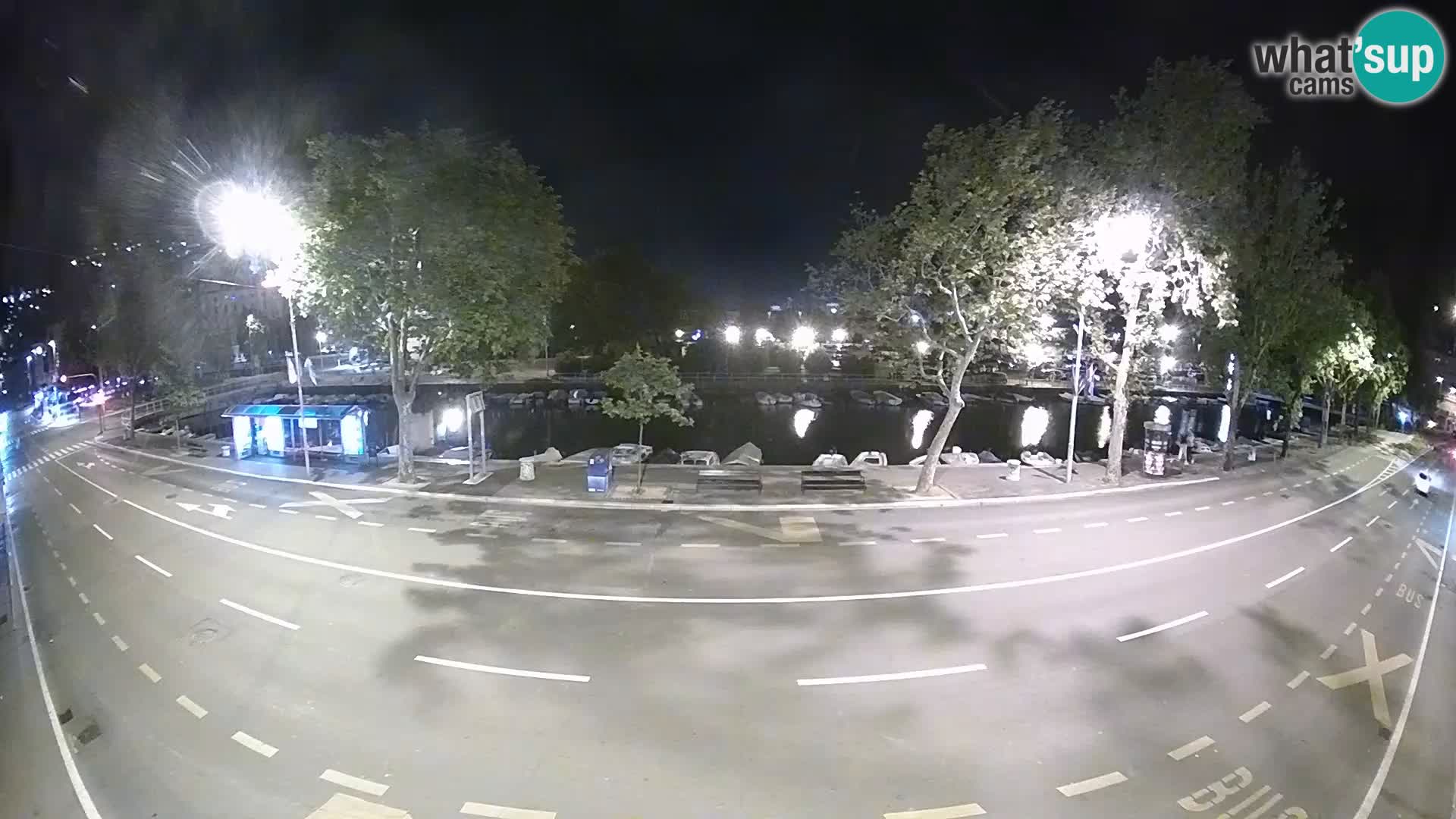 Reka – pogled na Trsat in Sušak
