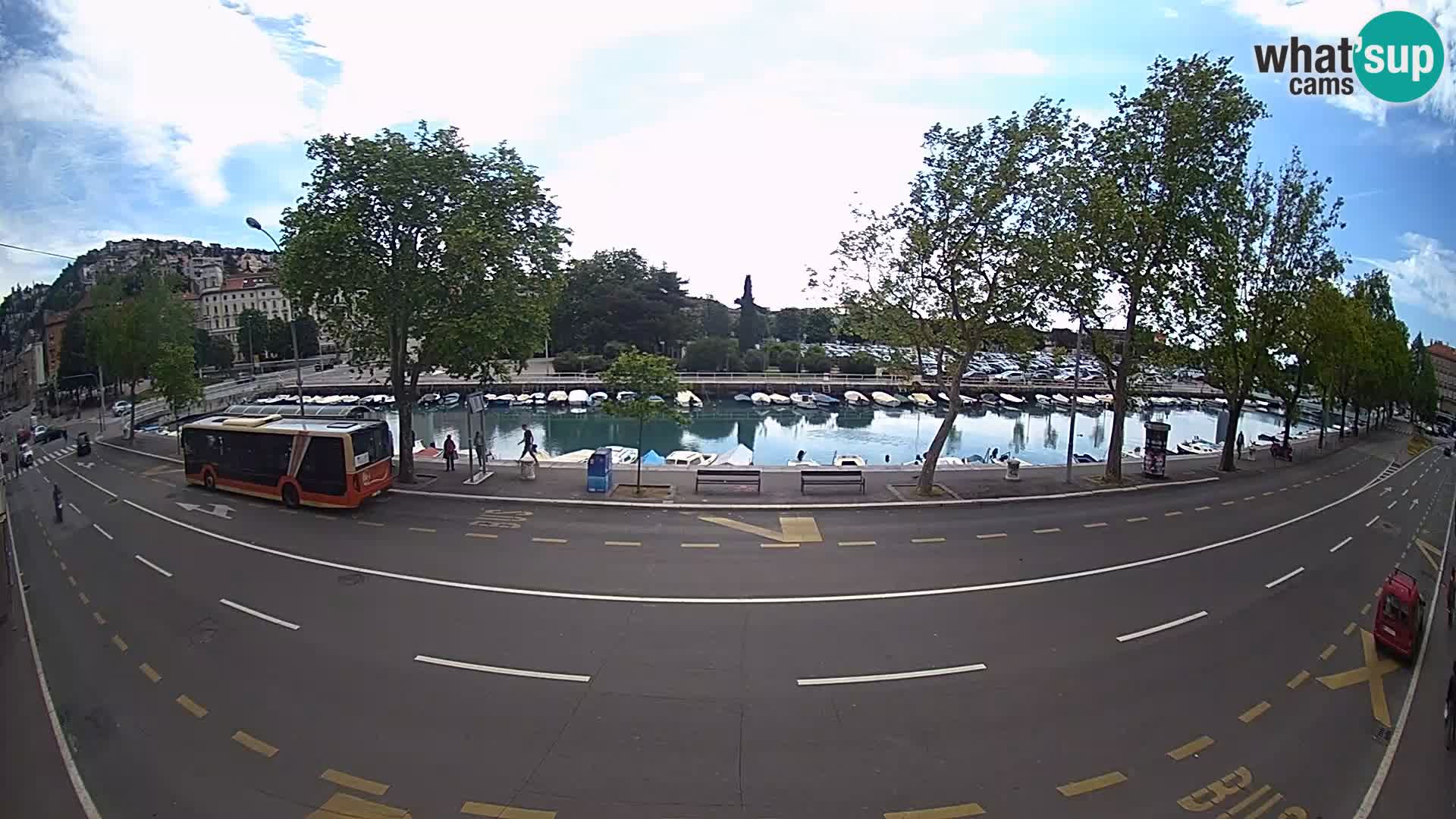 Reka – pogled na Trsat in Sušak