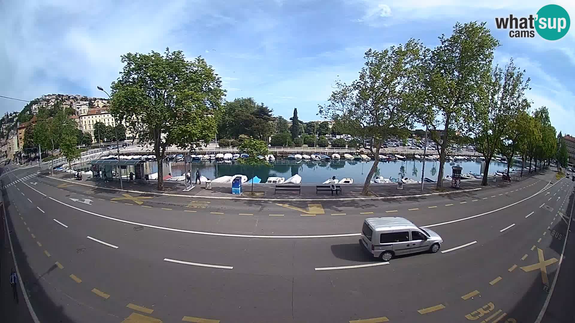 Reka – pogled na Trsat in Sušak