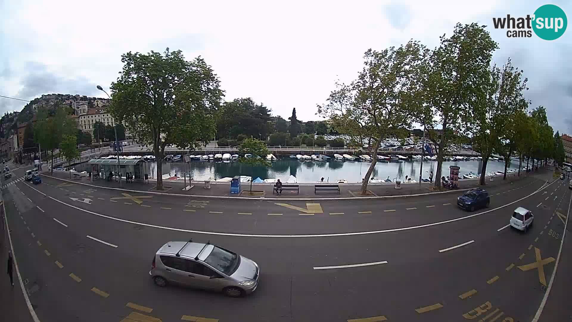 Reka – pogled na Trsat in Sušak