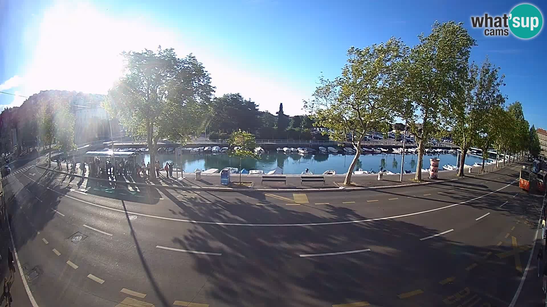Reka – pogled na Trsat in Sušak