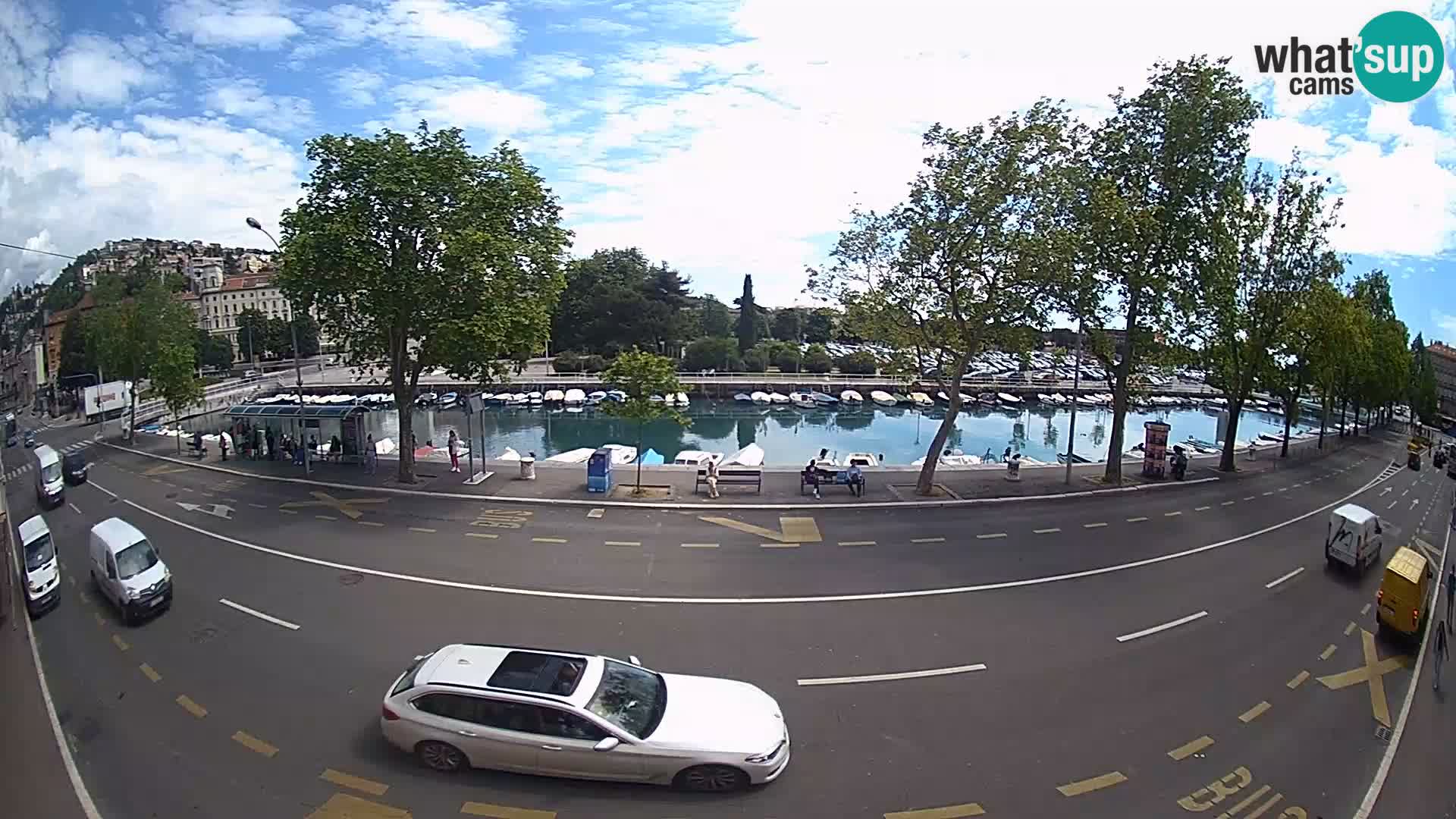 Reka – pogled na Trsat in Sušak