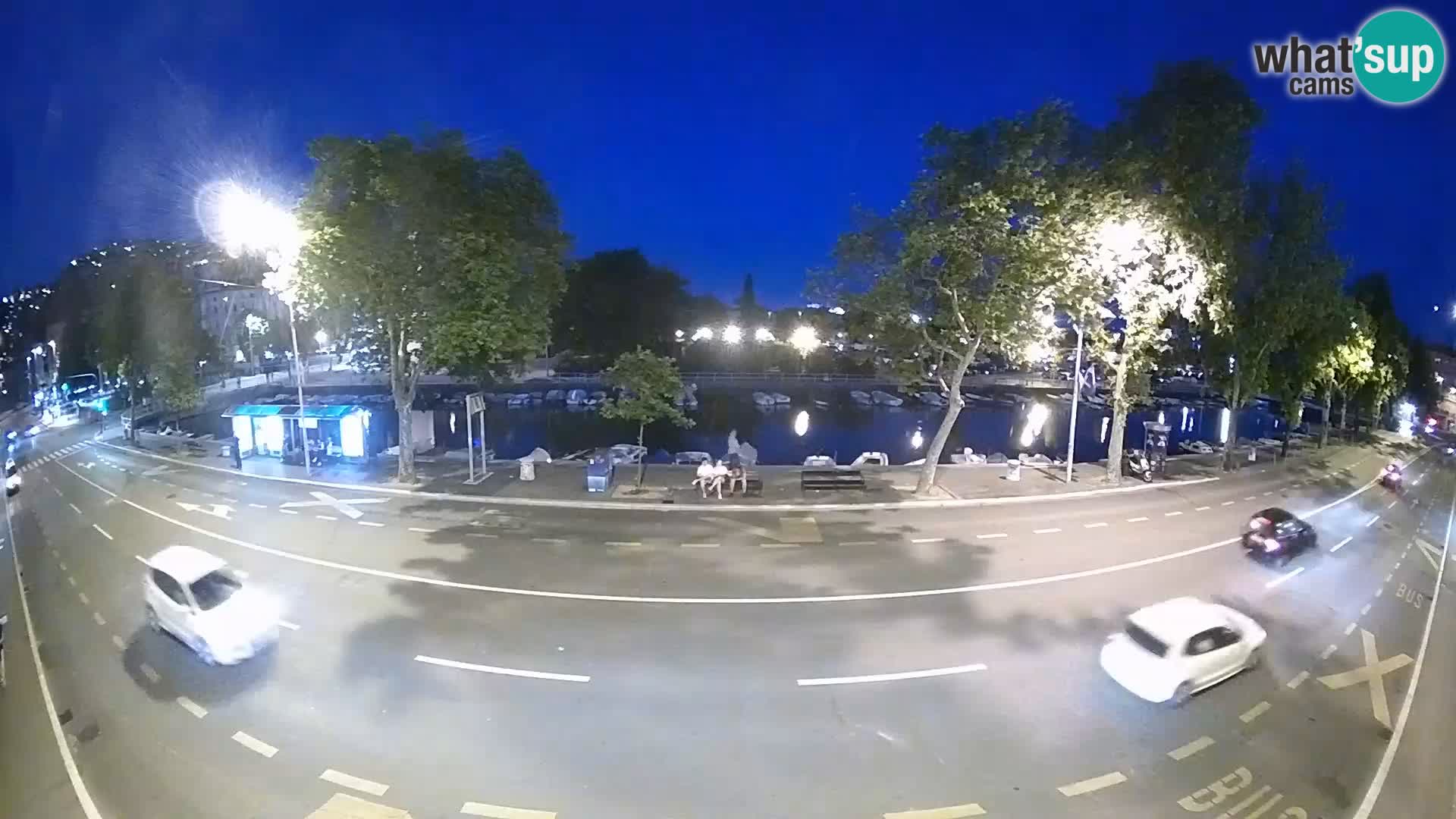 Reka – pogled na Trsat in Sušak