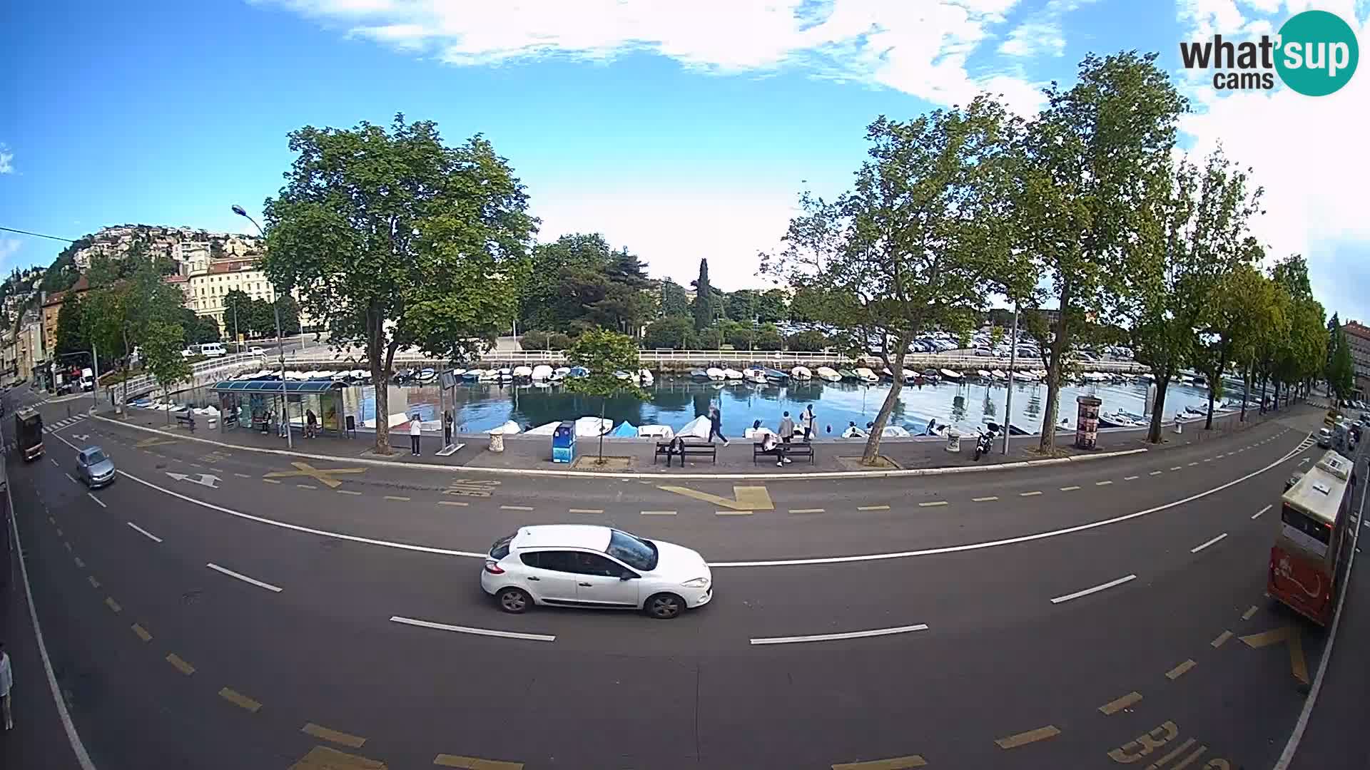 Reka – pogled na Trsat in Sušak