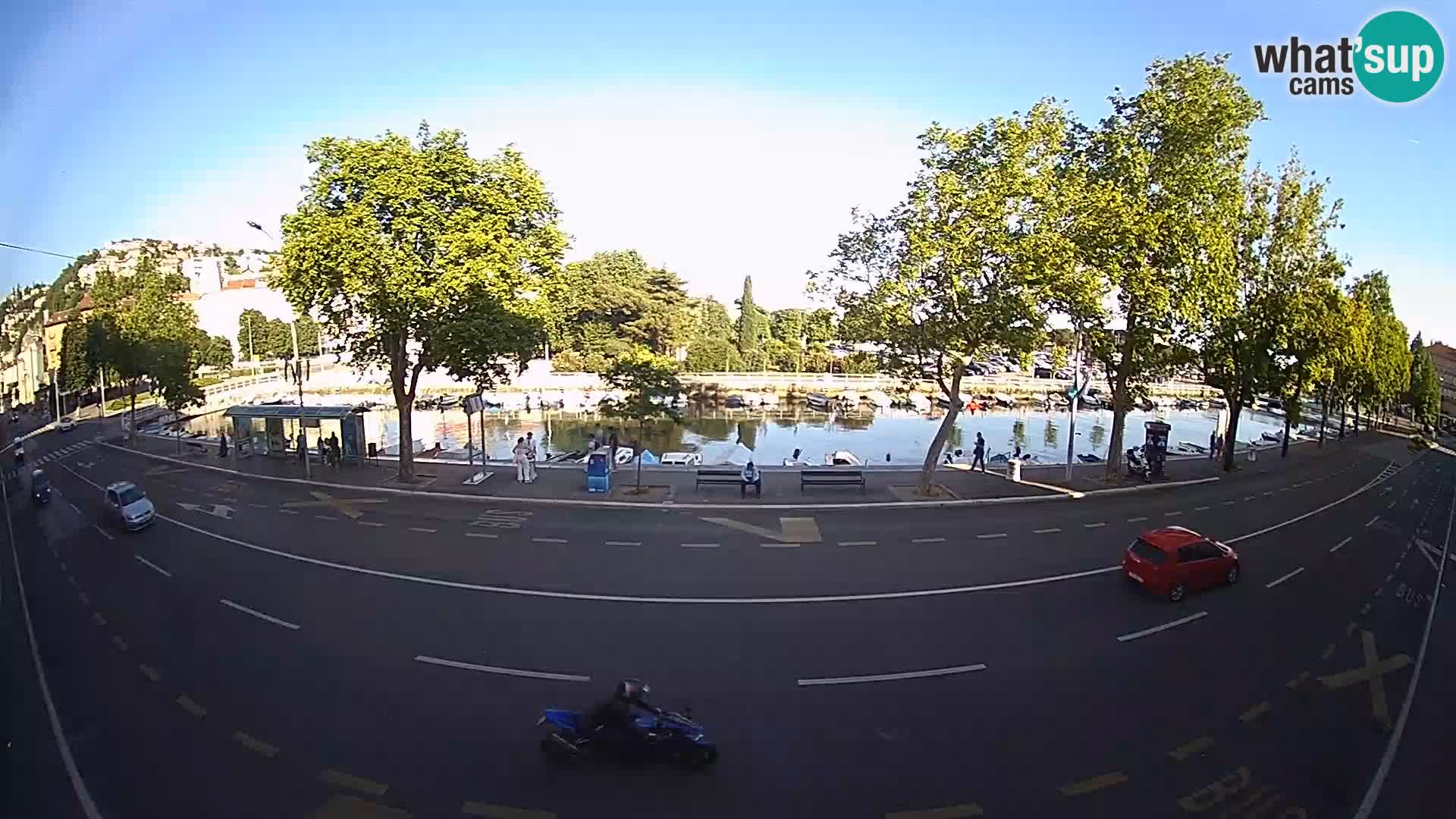 Reka – pogled na Trsat in Sušak