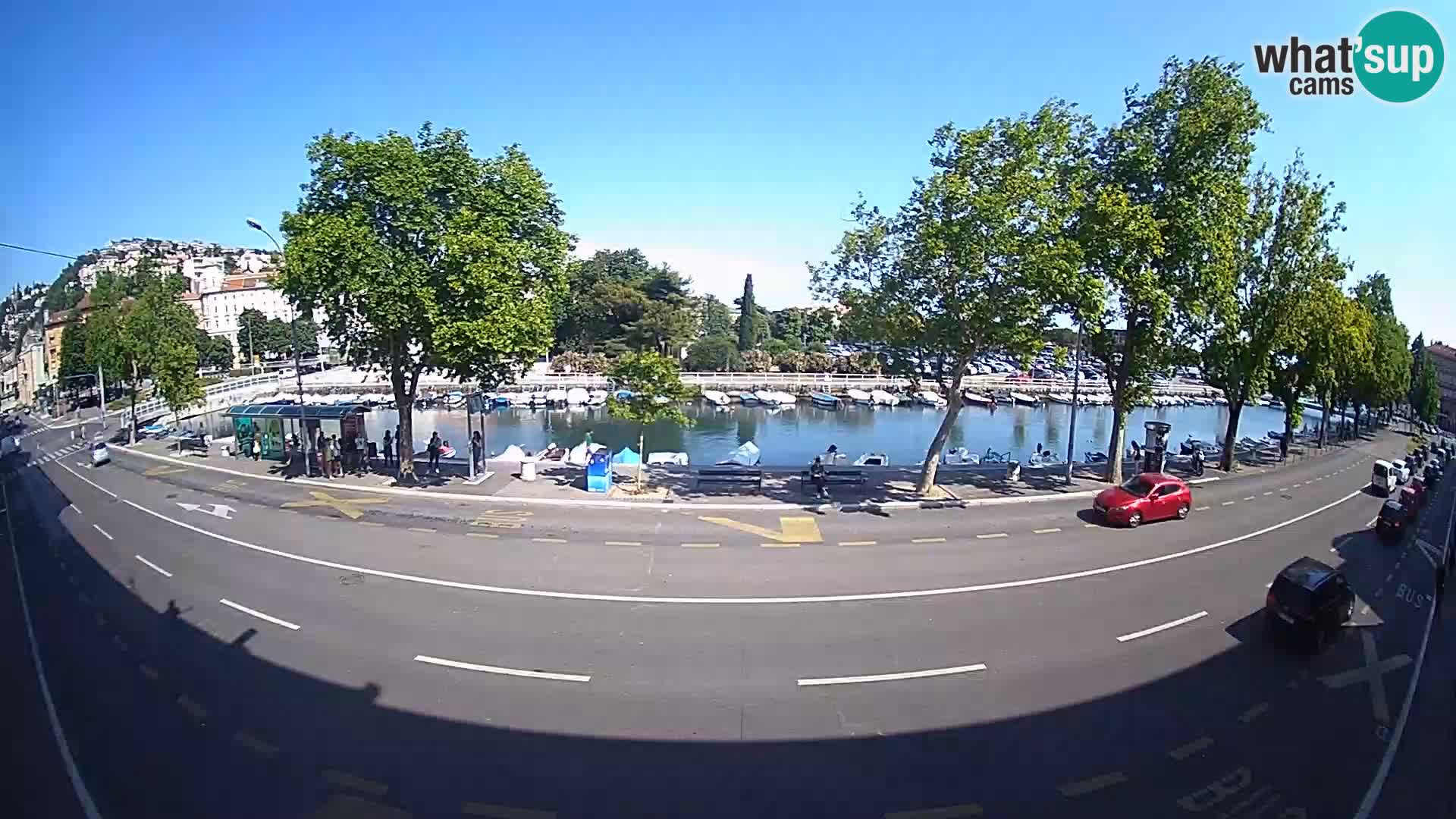Reka – pogled na Trsat in Sušak