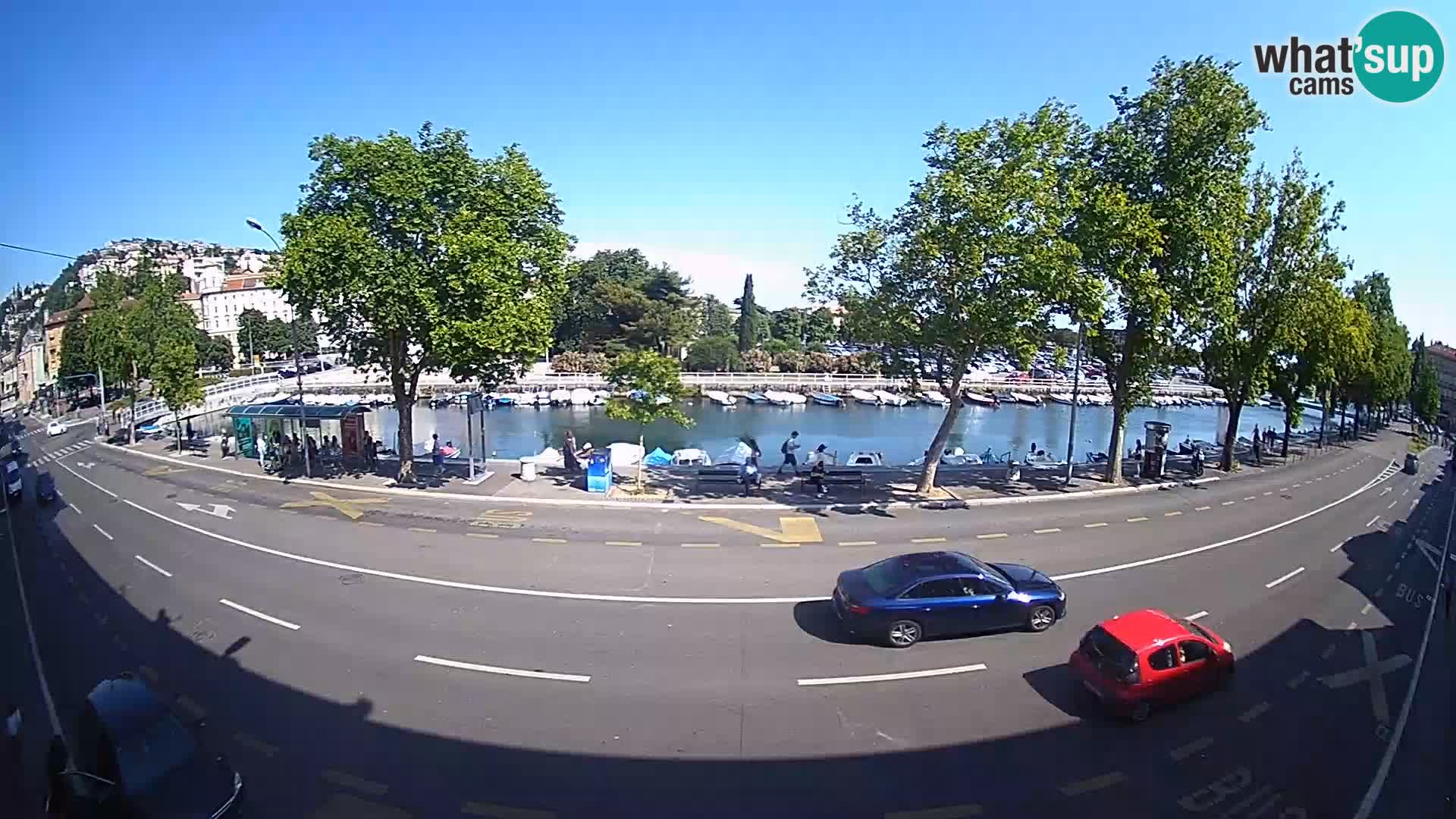 Rijeka –  pogled na Trsat i Sušak
