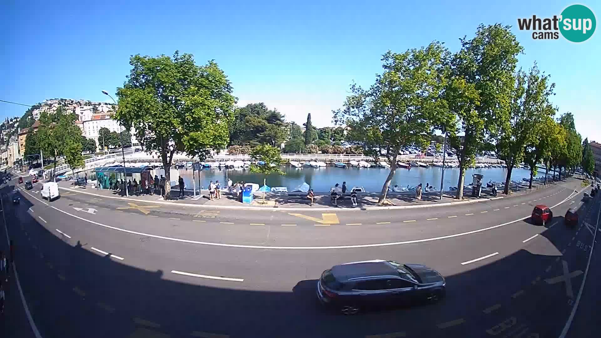Reka – pogled na Trsat in Sušak