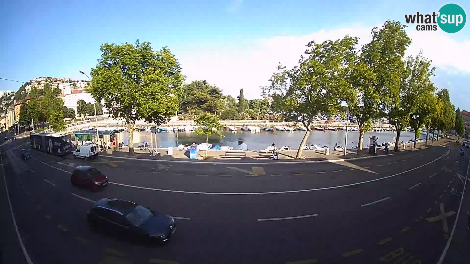 Rijeka –  La vista de Trsat y de Sušak