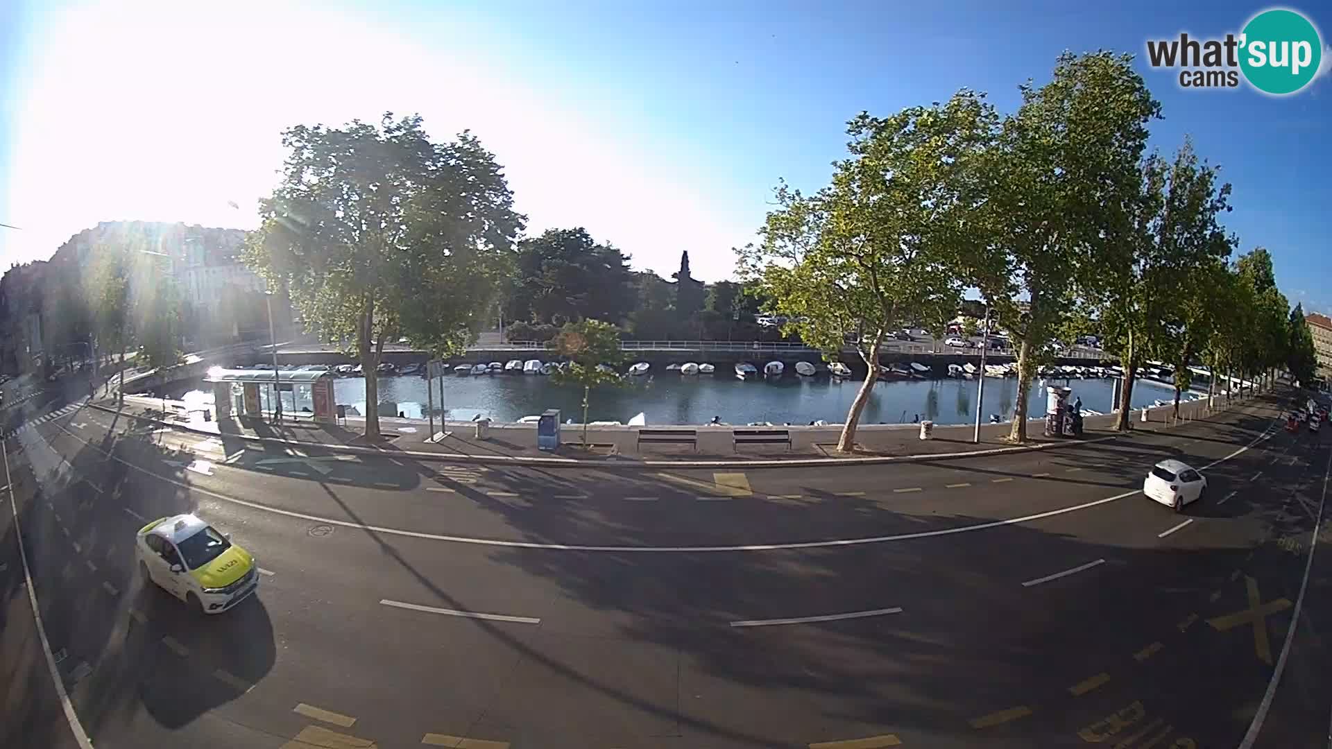 Reka – pogled na Trsat in Sušak