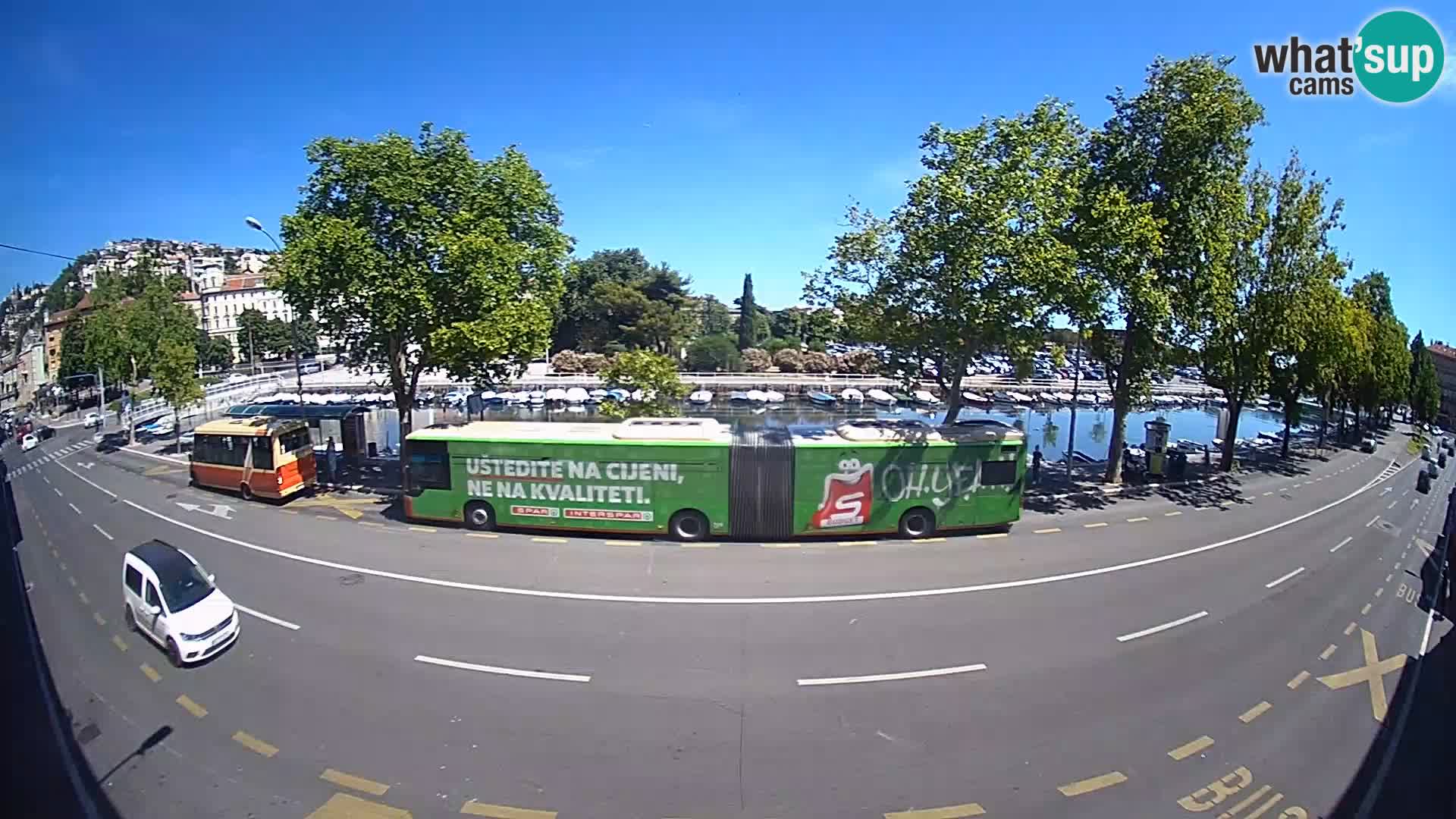 Rijeka –  La vista de Trsat y de Sušak