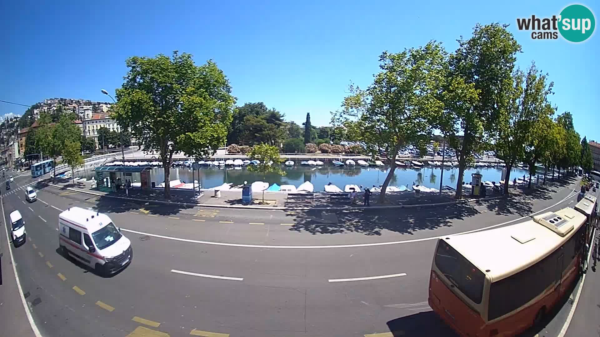 Rijeka –  La vista de Trsat y de Sušak
