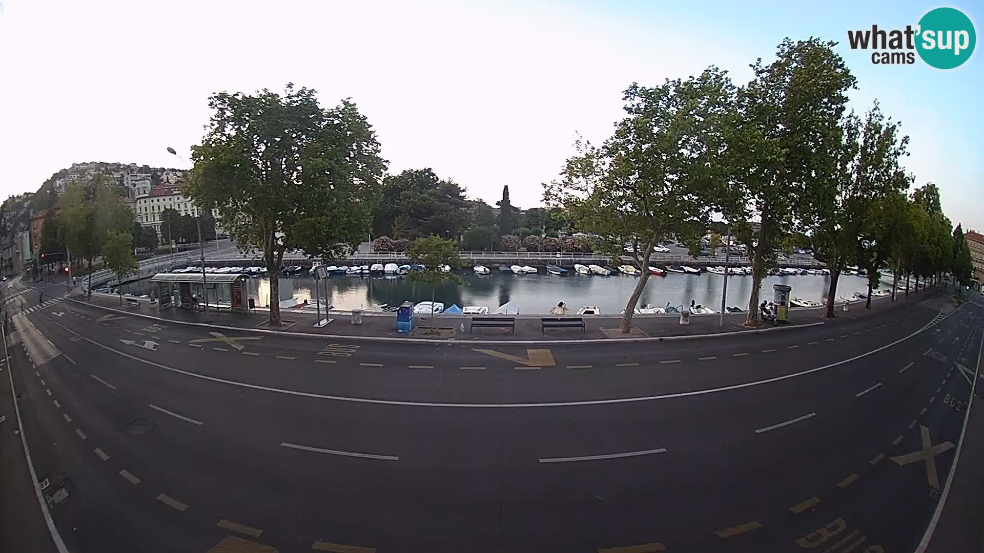 Reka – pogled na Trsat in Sušak