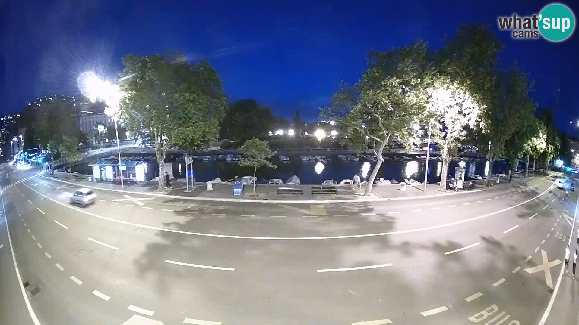 Reka – pogled na Trsat in Sušak