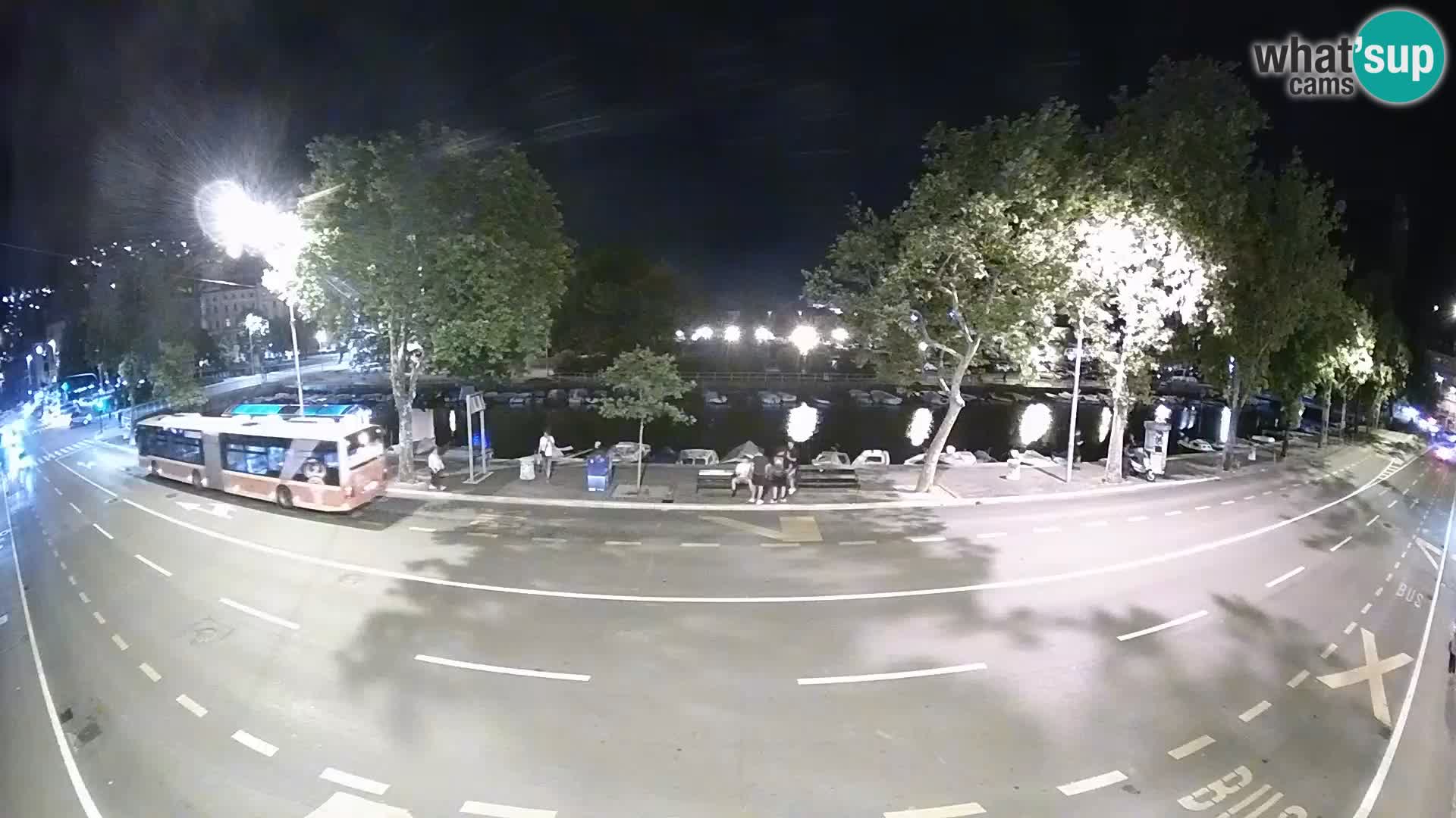 Reka – pogled na Trsat in Sušak