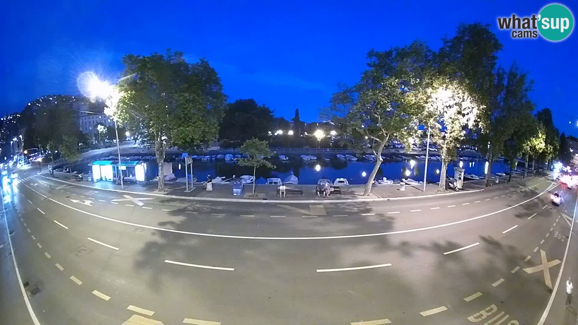Reka – pogled na Trsat in Sušak