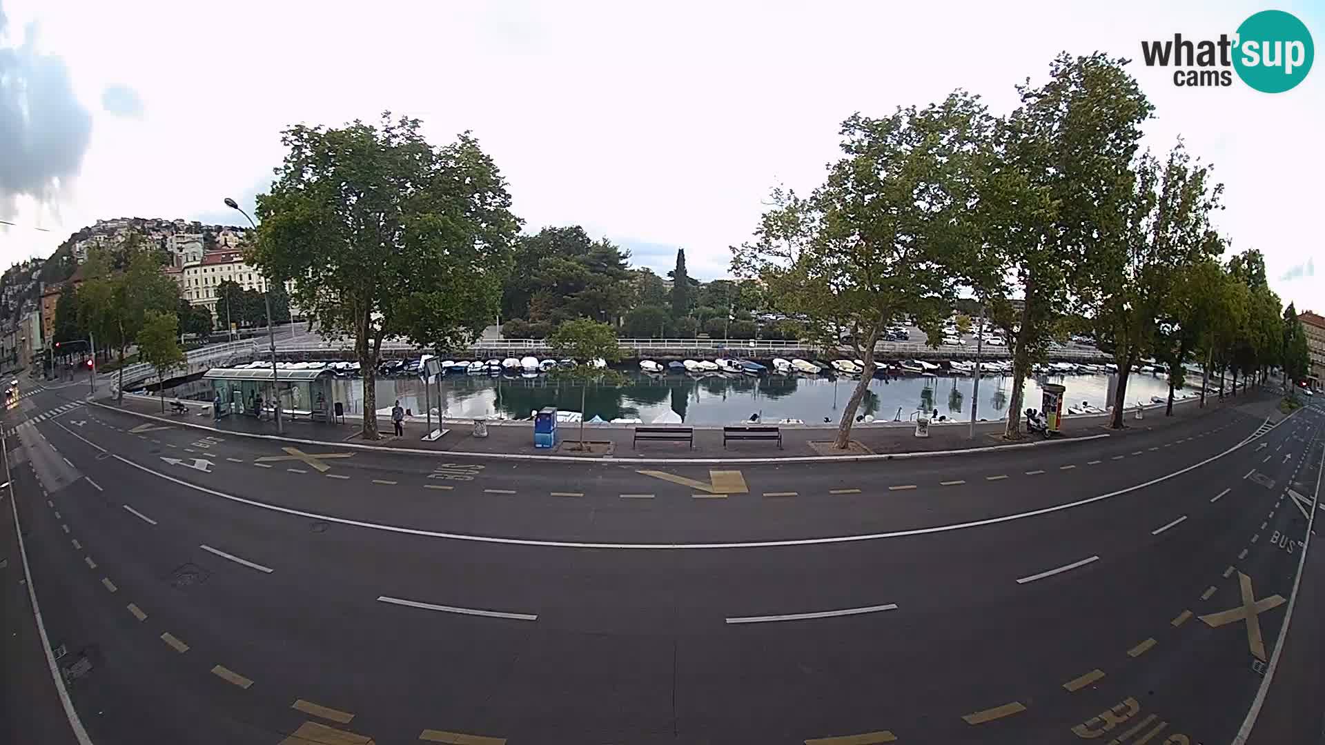 Reka – pogled na Trsat in Sušak
